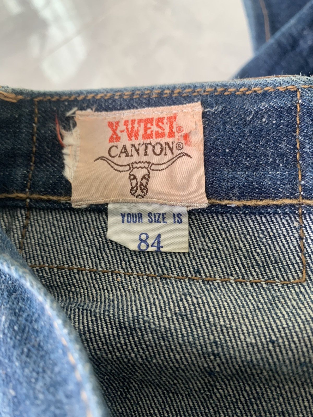 Japanese Brand × Sugar Cane × Vintage Vintage 70s Canton X West Flared denim Size US 34 / EU 50 - 17 Thumbnail