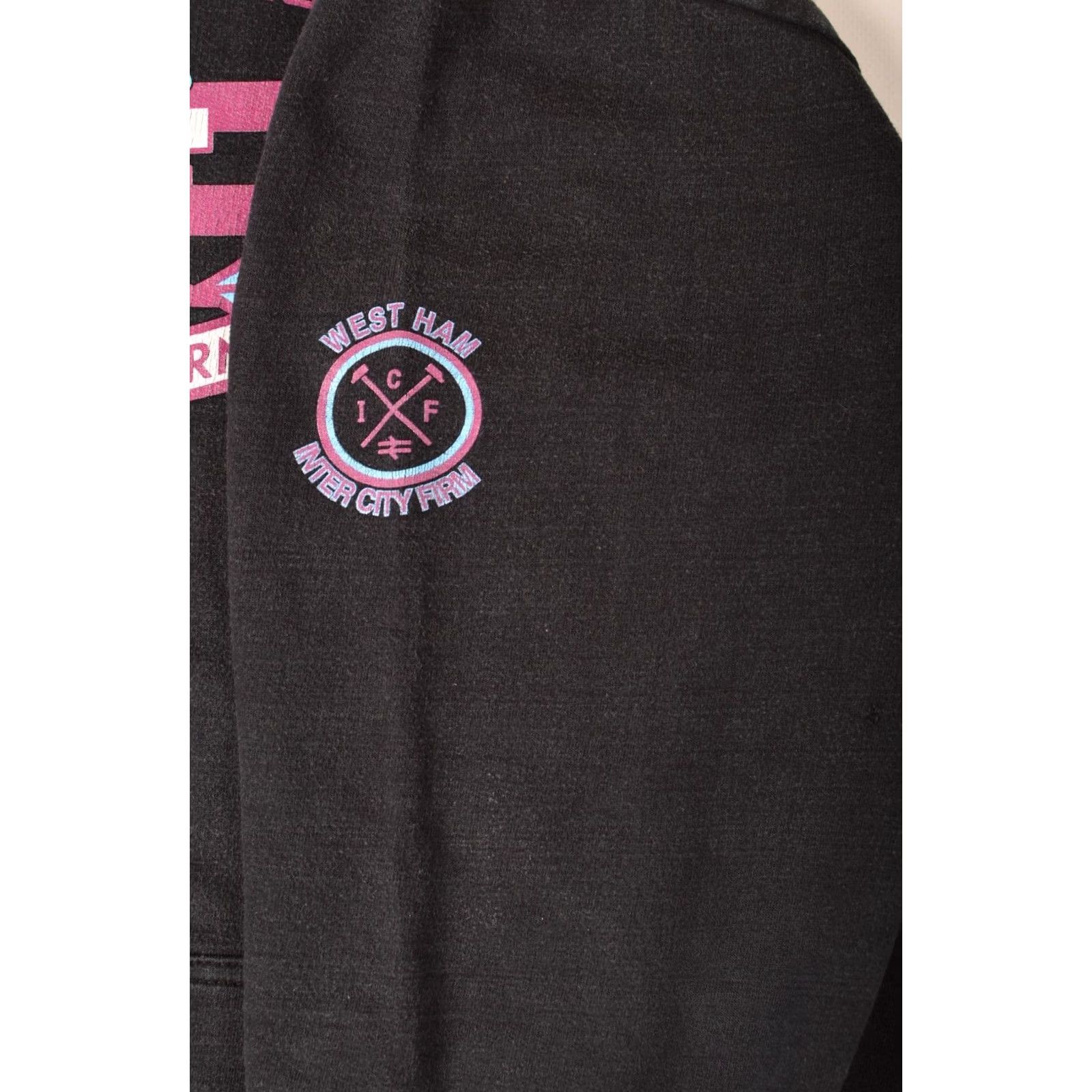 Vintage VINTAGE Stars&Stripes West Hams Notorious Inter City Firm ICF Hoodie Size XXL Mens Black Size US XXL / EU 58 / 5 - 3 Thumbnail