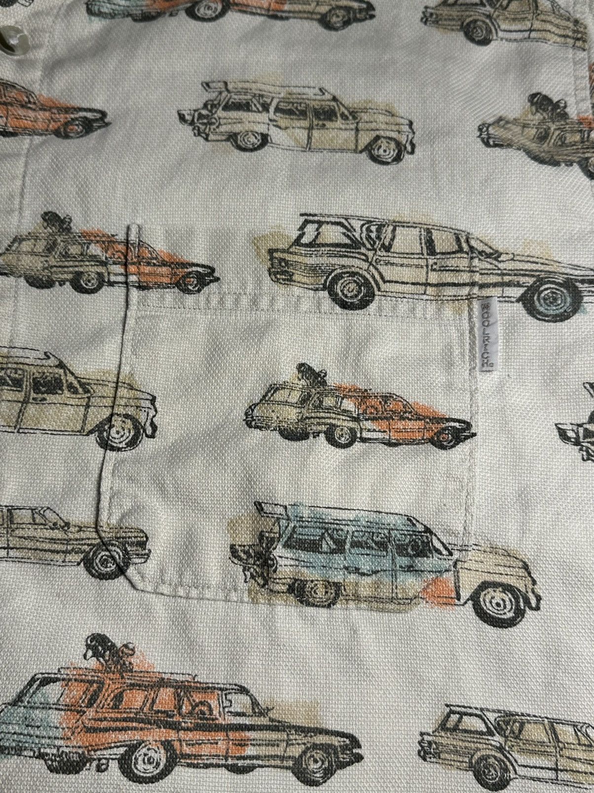 Woolrich Woolen Mills Woolrich Shirt Birch Vintage Cars Retro Beach Summer Dad BBQ Size US L / EU 52-54 / 3 - 2 Thumbnail