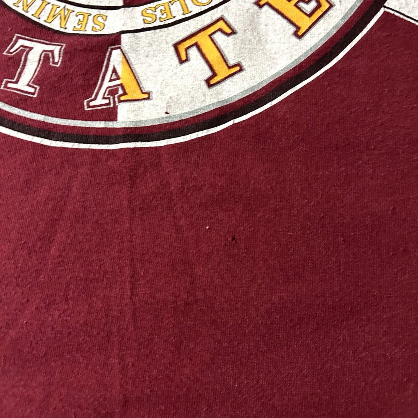 Vintage VINTAGE 90s Competitor Florida State College Shirt XL Red Mens T-Shirt College Size US XL / EU 56 / 4 - 3 Thumbnail