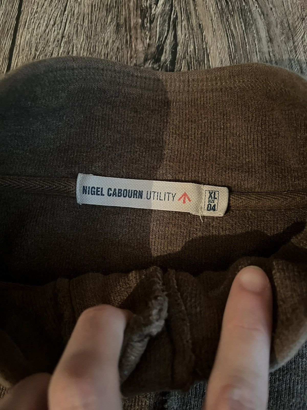 Nigel Cabourn × Vintage Nigel Cabourn Logo Utility 3/4 Vintage Japanese Sweater Size US XL / EU 56 / 4 - 8 Thumbnail