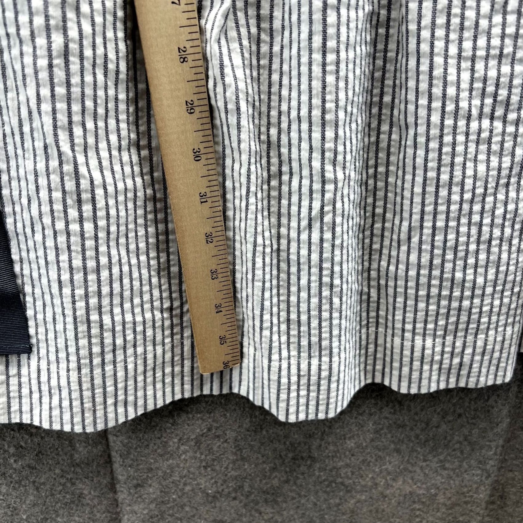Tommy Hilfiger Tommy Hilfiger Dress Women 8 Striped Sleeveless Cotton A Line Seersucker Womens Large Size M / US 6-8 / IT 42-44 - 5 Thumbnail