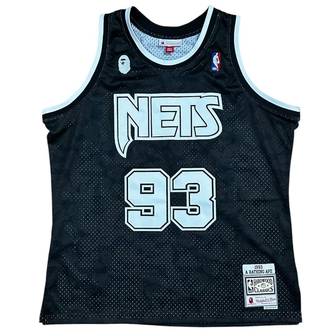 Bape XL Bape Brooklyn Nets Throwback Basketball Jersey Size US XL / EU 56 / 4 - 1 Thumbnail