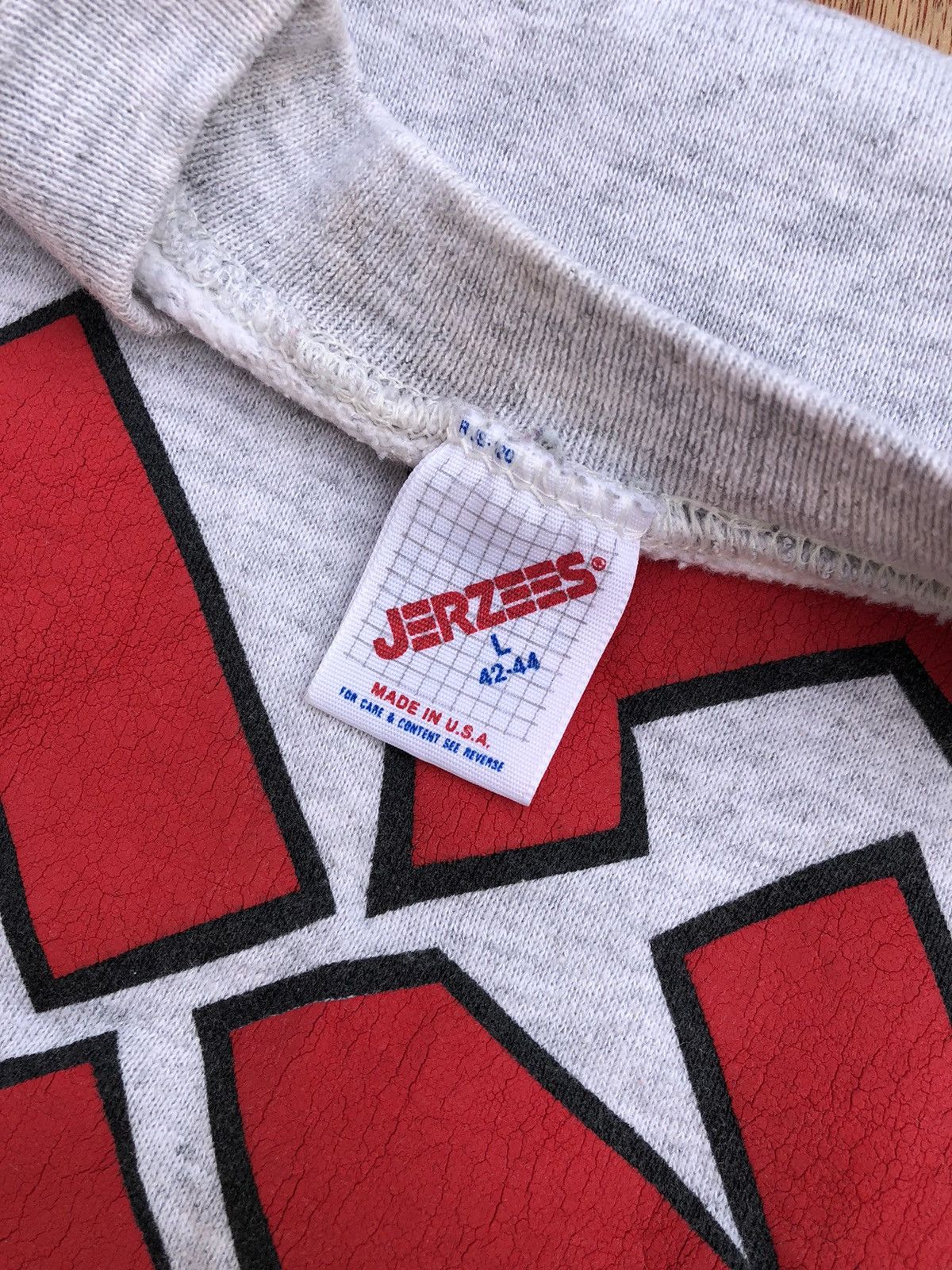 Vintage Vintage Jerzees Overprint Design Crewneck Size US L / EU 52-54 / 3 - 5 Thumbnail