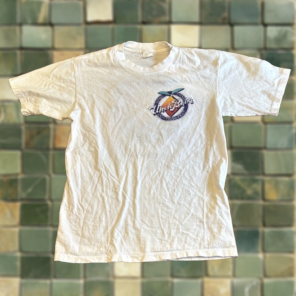 Vintage VINTAGE Uncle Bob’s Roadside Fruit Marts T Shirt Medium 1987 Jansport White 80s Men's M Size US M / EU 48-50 / 2 - 1 Thumbnail