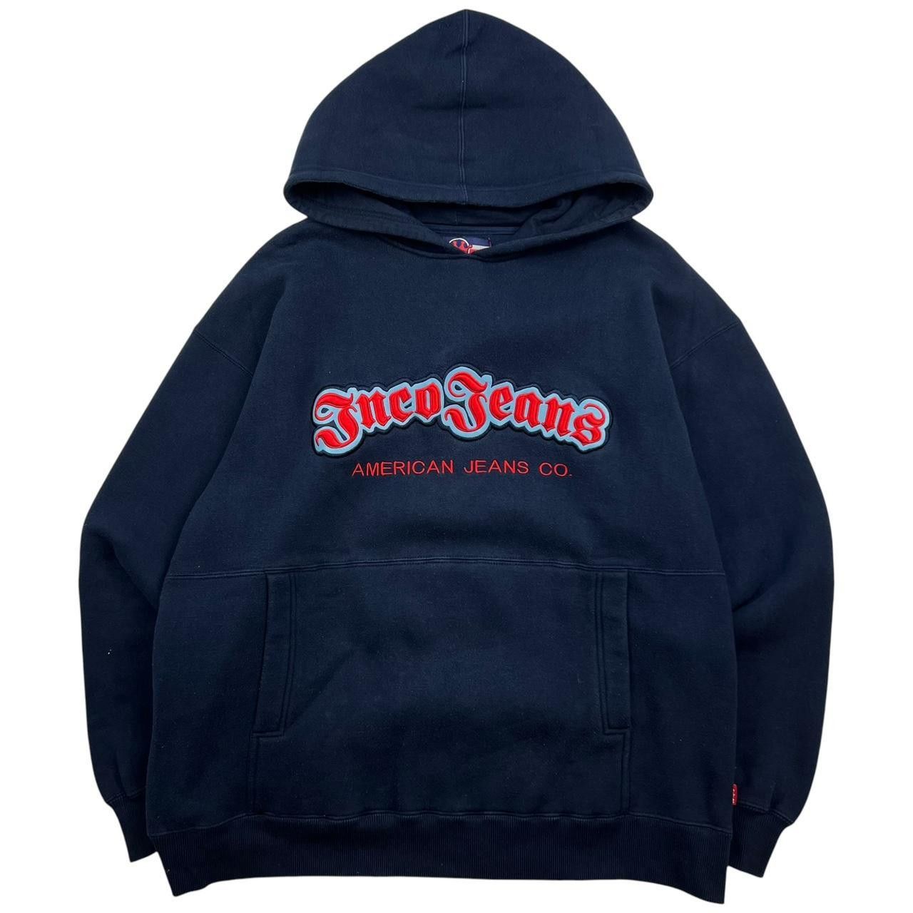 JNCO Vintage Jnco Jeans Pullover Hoodie Navy - Large Size US L / EU 52-54 / 3 - 1 Thumbnail