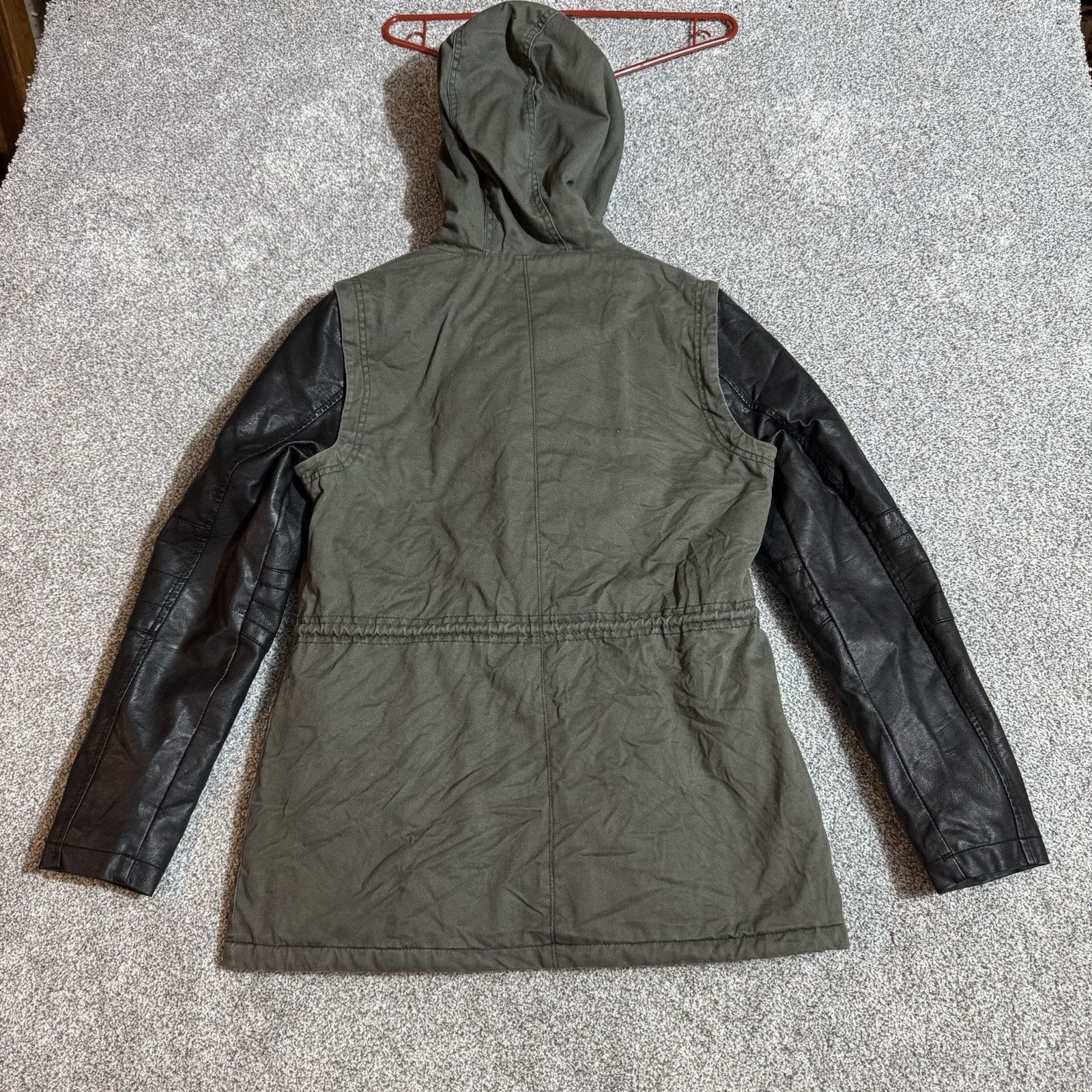 Other F&F Jacket Womens Size 10 Quilted Lined Faux Leather Sleeve Size L / US 10 / IT 46 - 12 Thumbnail