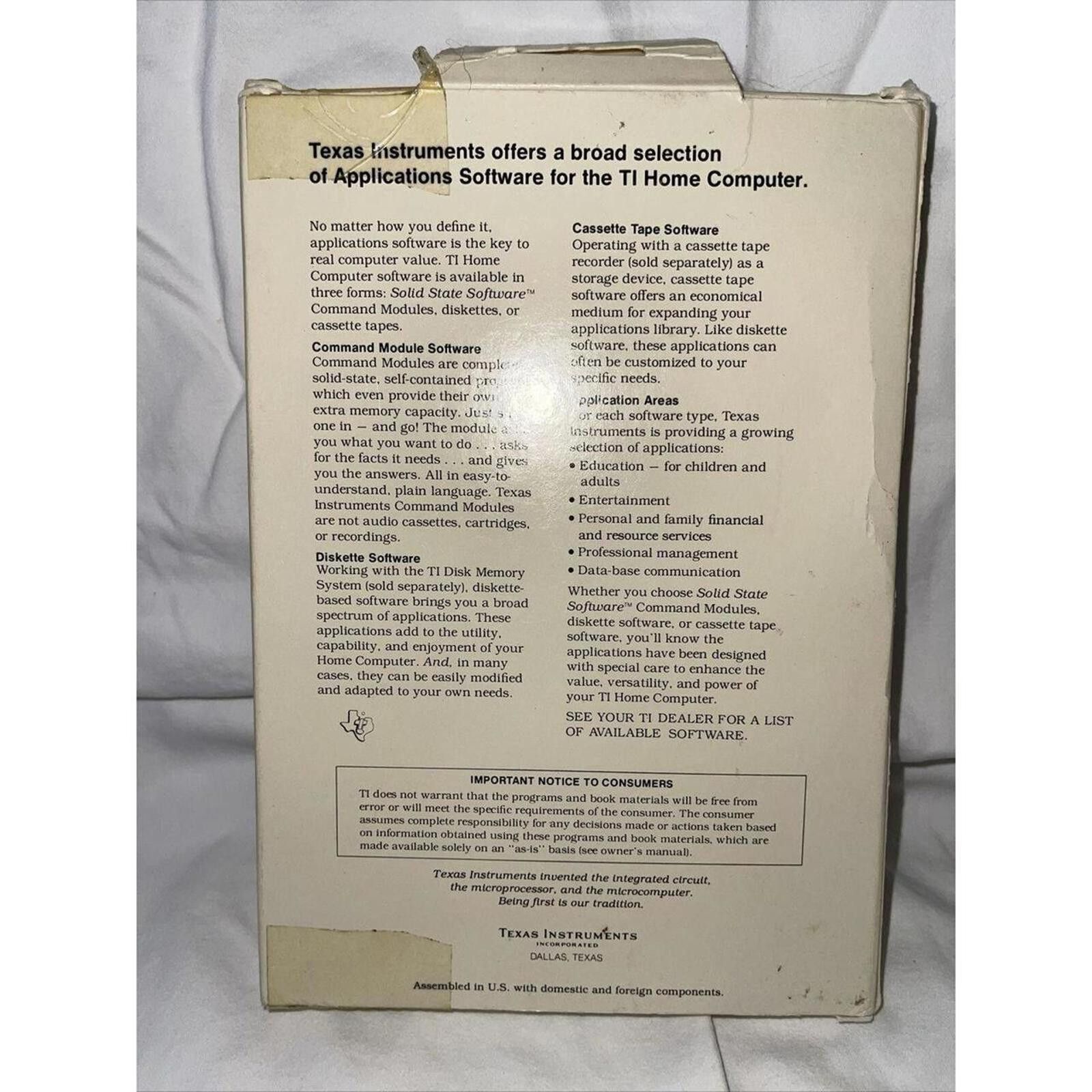Other Texas Instruments Tombstone City: 21st Century - Ti99 Size ONE SIZE - 2 Thumbnail