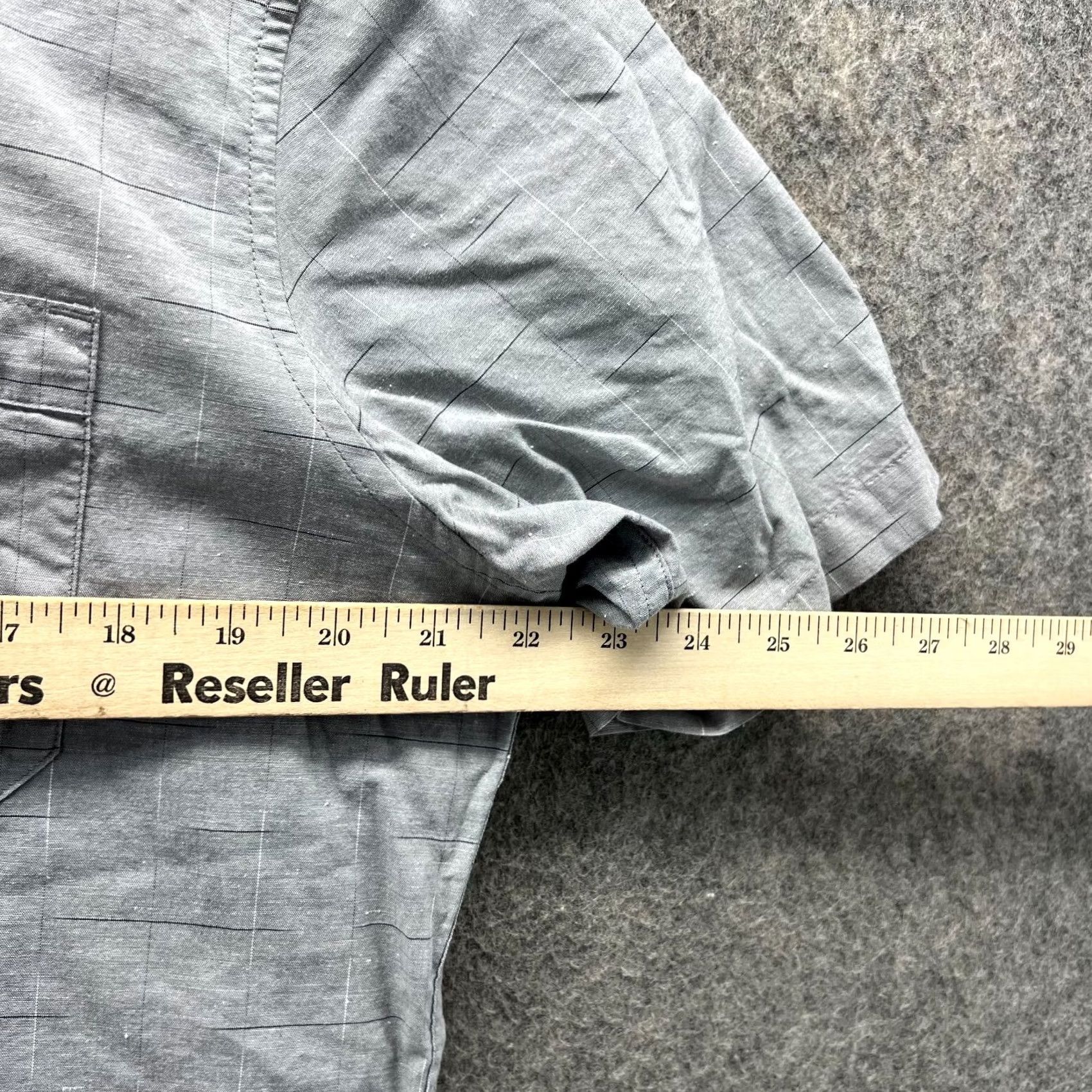 TravisMathew VINTAGE Travis Mathew Shirt Men Medium Gray Button-Down Short Sleeve Casual Pocket Vtg Size US M / EU 48-50 / 2 - 6 Thumbnail