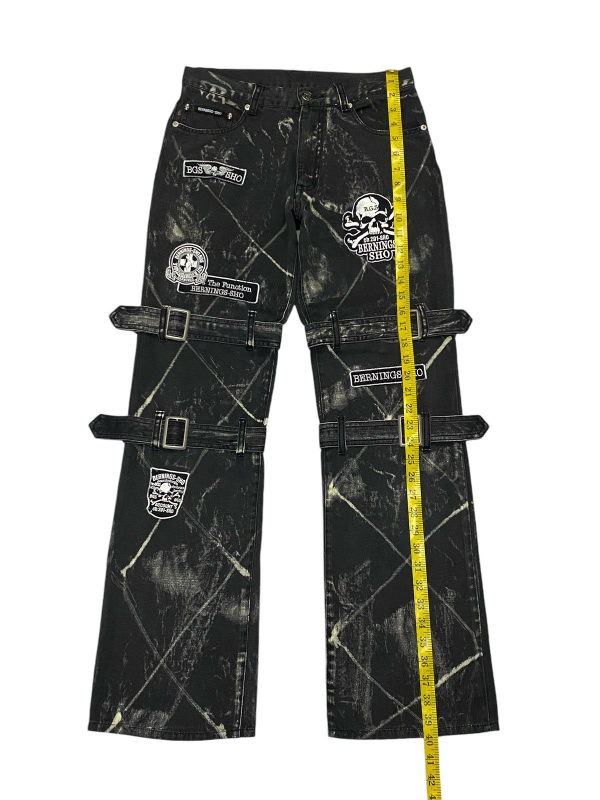Japanese Brand Japanese Brand “BERNINGS-SHO” Patchwork Bondage Pants Size US 29 - 12 Thumbnail