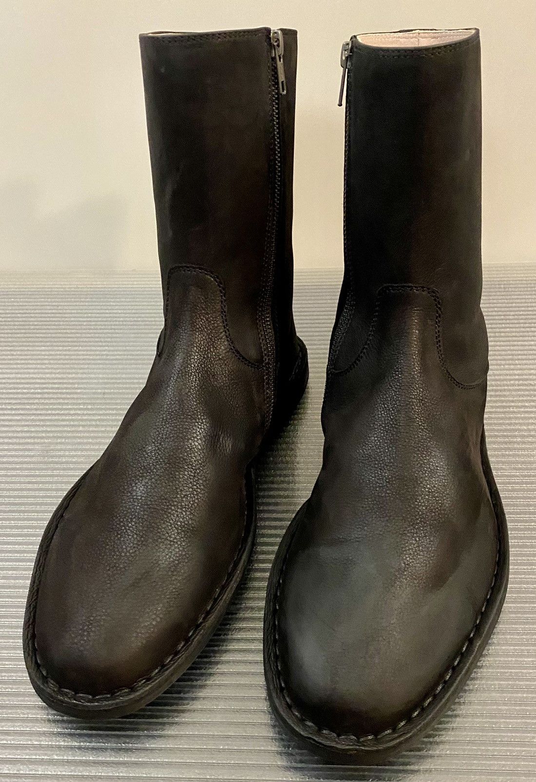 Ann Demeulemeester Ann Demeulemeester 🇮🇹 black brushed suede boots 11 NEW Size US 11 / EU 44 - 13 Thumbnail