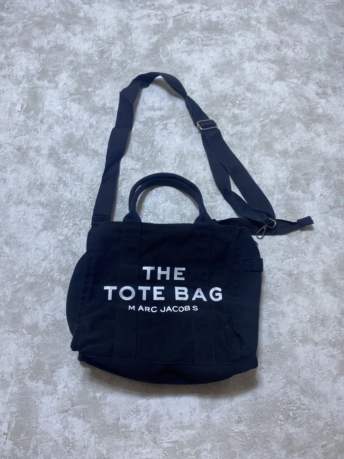 Marc Jacobs Marc Jacobs The Tote Bag Black Canvas Medium Size ONE SIZE - 1 Thumbnail