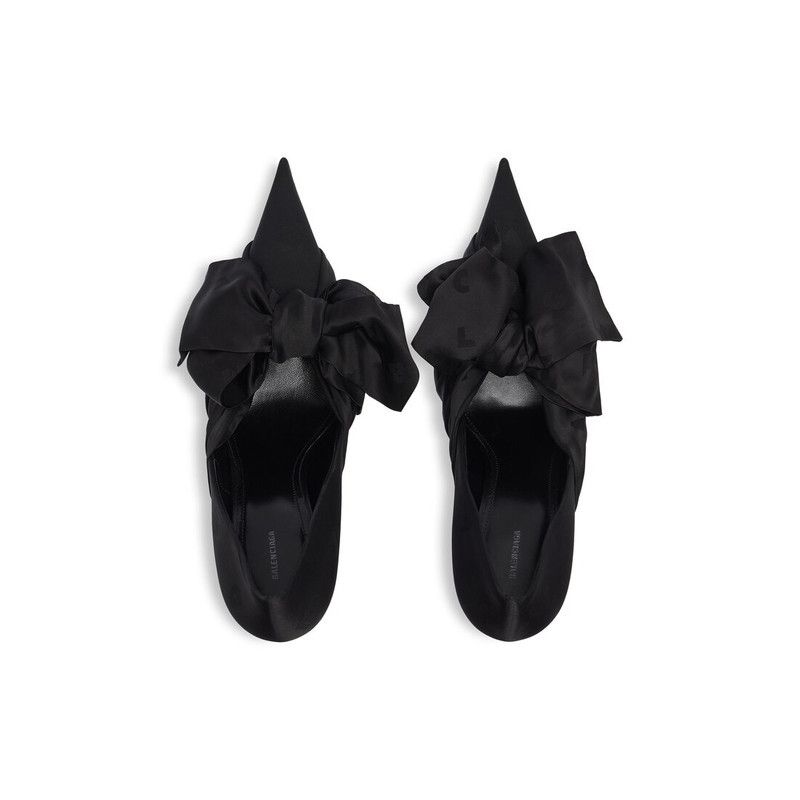 Balenciaga o1tr1nto1225 Knife Lavalière Pumps in Black Size US 11 / IT 41 - 5 Thumbnail