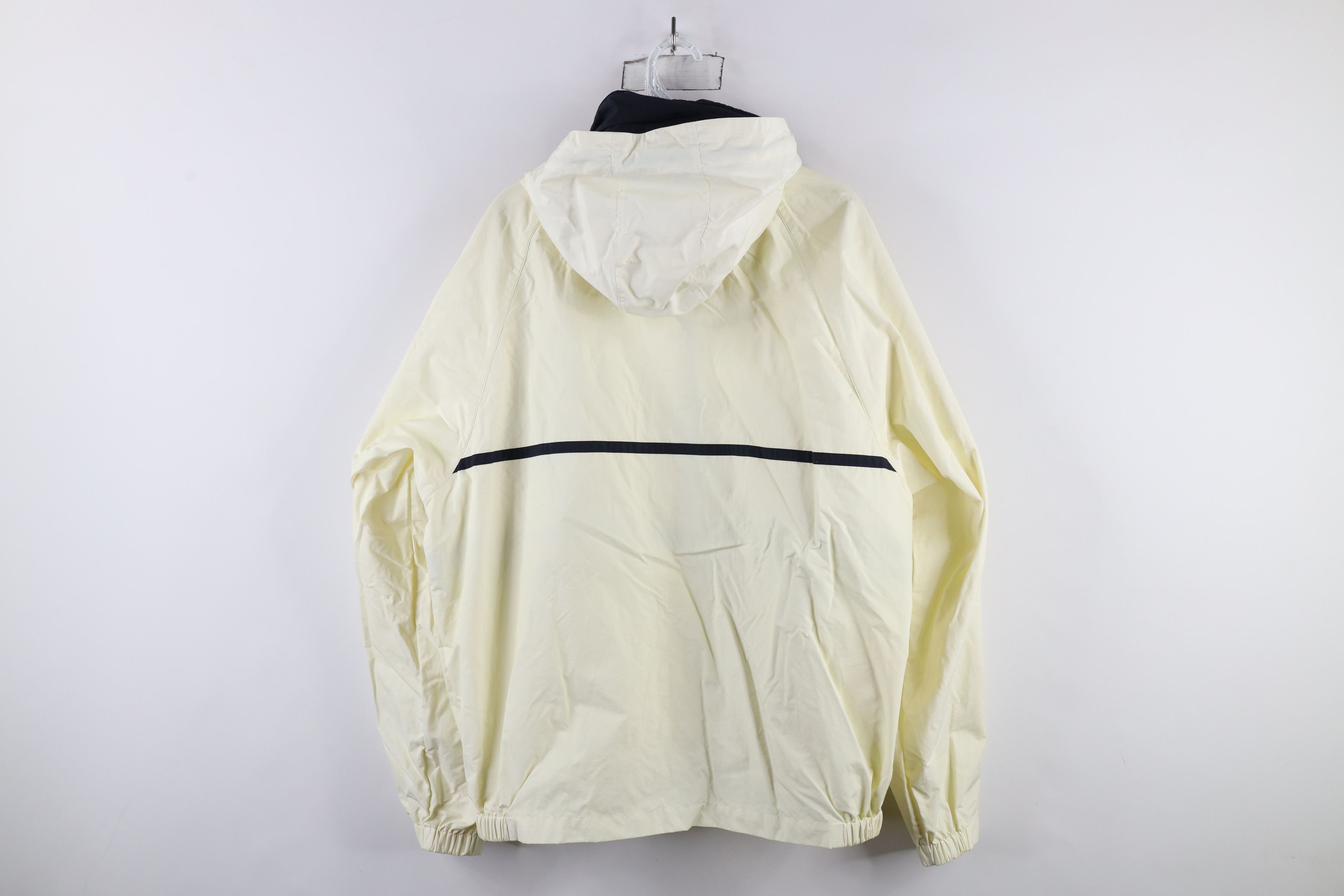 Nautica × Vintage Vintage 90s Nautica Hooded Sailing Windbreaker Jacket Cream Size US L / EU 52-54 / 3 - 12 Thumbnail