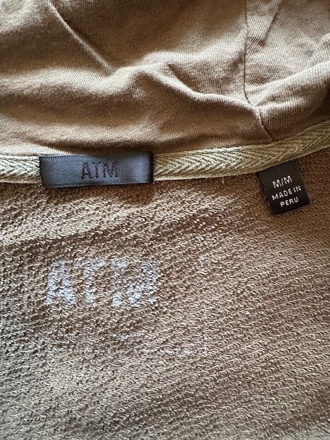 ATM Anthony Thomas Melillo Men’s olive colored ATM zip up with hood sweatshirt size M Size US M / EU 48-50 / 2 - 3 Thumbnail