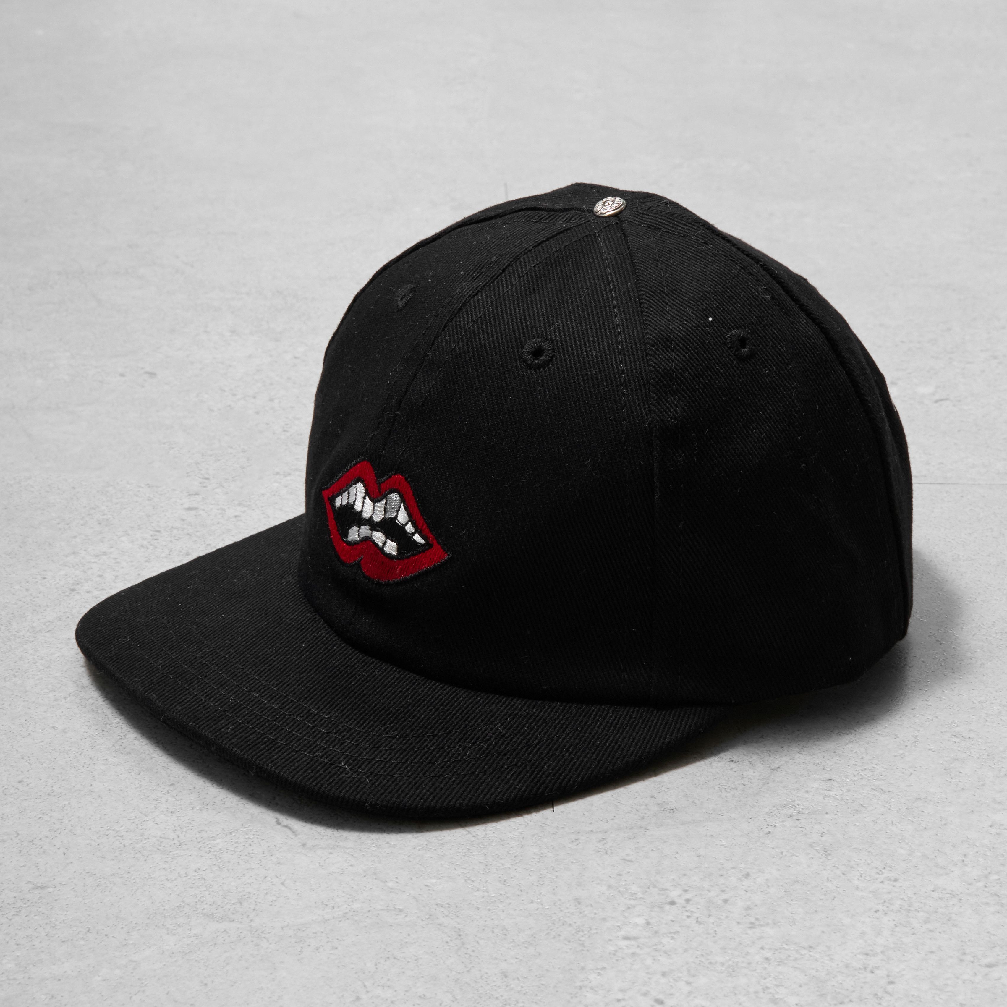 Chrome Hearts CHROME HEARTS Matty Boy Chomper Leather Strapback Hat BLACK Size ONE SIZE - 3 Thumbnail