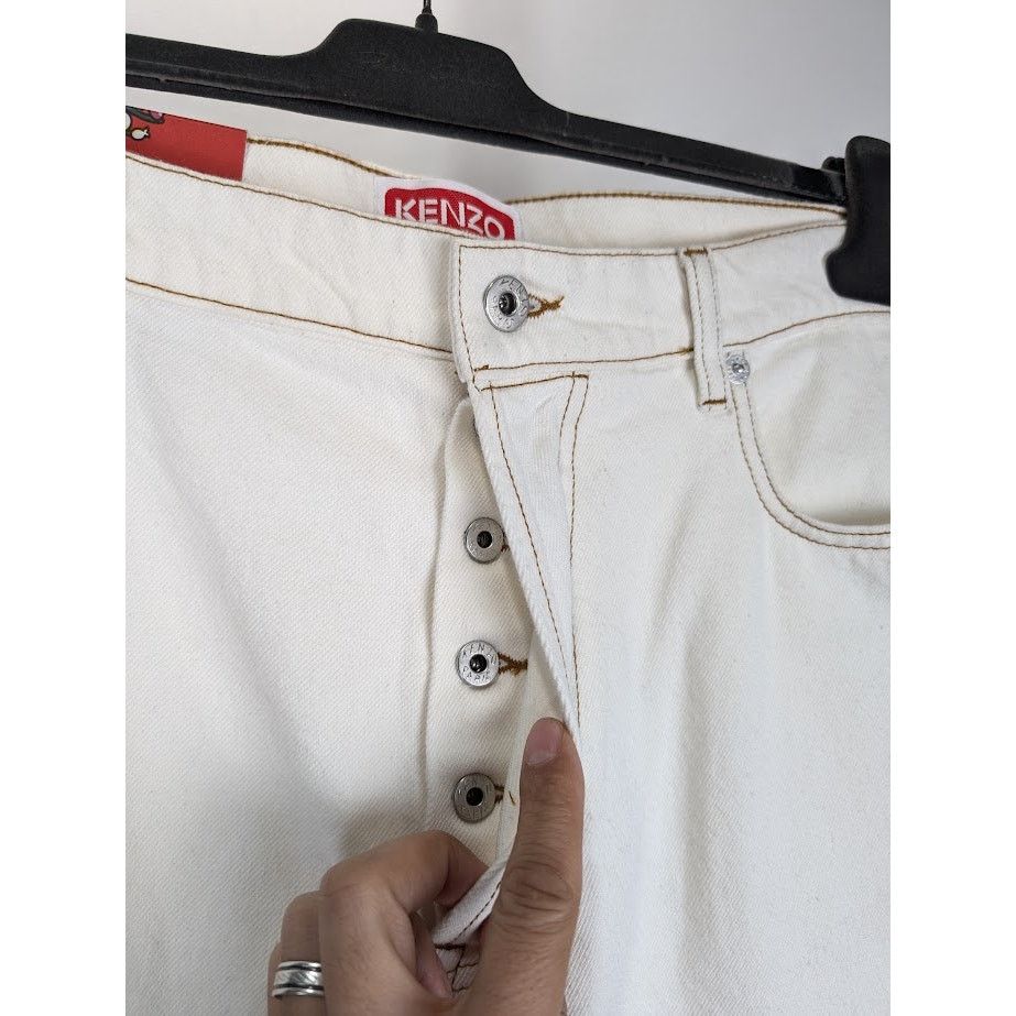 Kenzo o1rshd1 Denim Pant in White Size US 36 / EU 52 - 7 Thumbnail