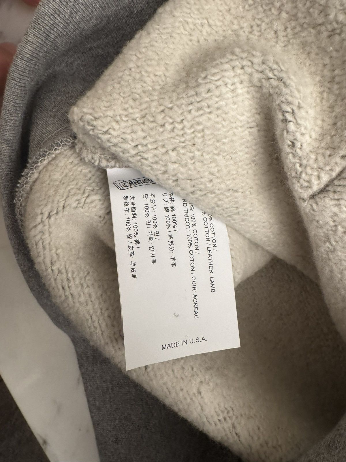 Chrome Hearts Chrome Hearts Paper Jam Cross Hoodie 'Heather Grey' Size US S / EU 44-46 / 1 - 7 Thumbnail