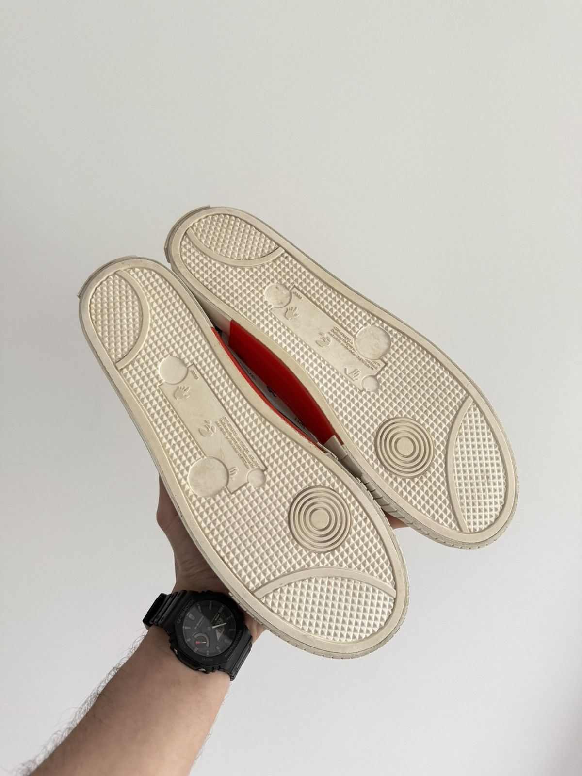 Off-White Off-White Low Vulcanized Canvas White Green Size US 10 / EU 43 - 6 Thumbnail