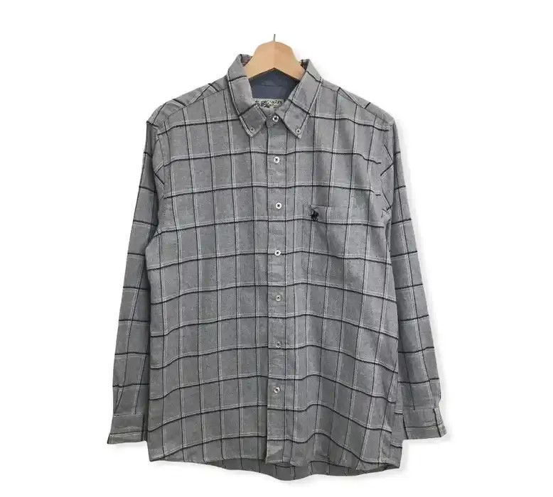 image of Beverly Hills Polo Club Plaid Tartan Flannel Shirt, Men's (Size Medium)