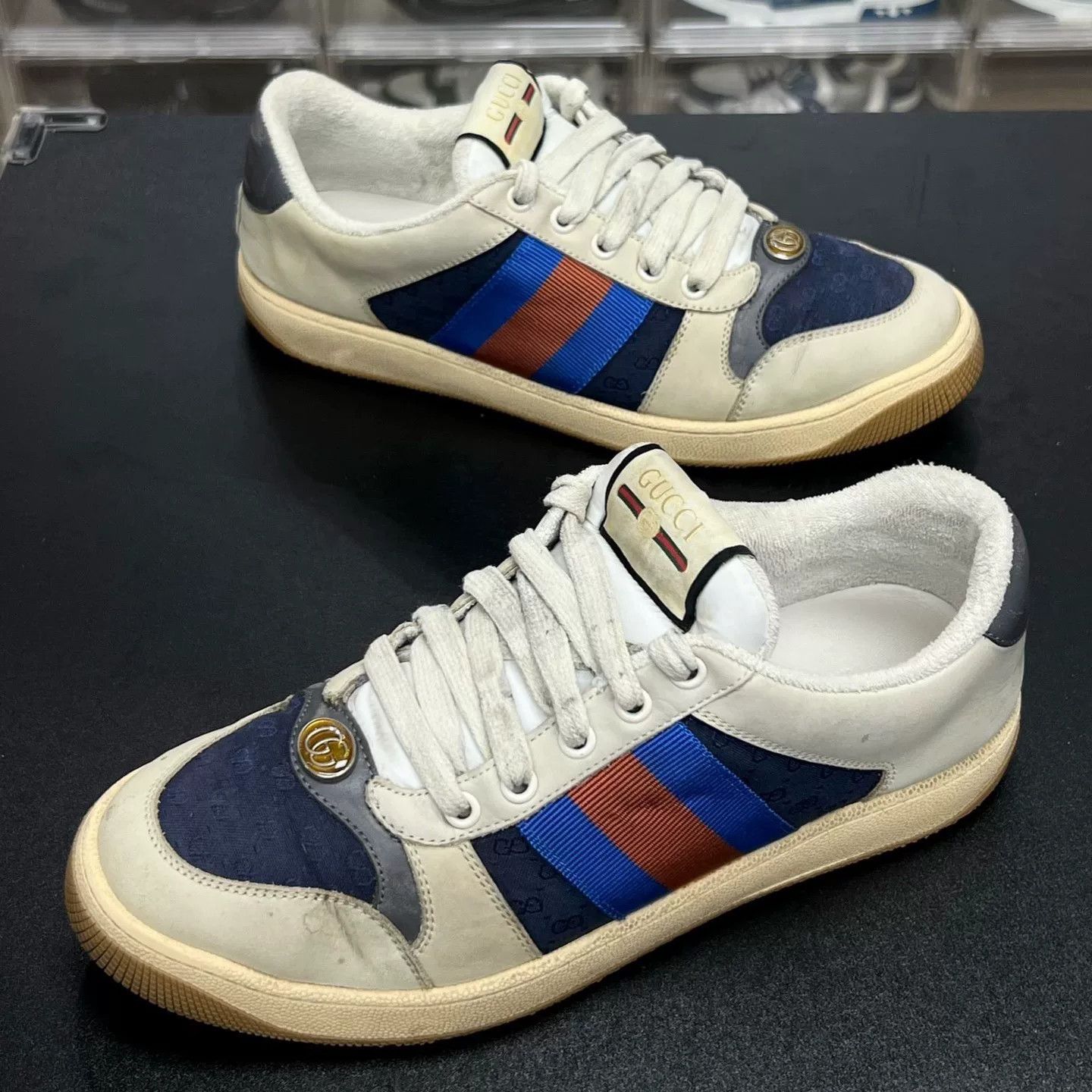 Gucci Gucci Blue Shoes Low Top High Top Size US XS / EU 42 / 0 - 1 Thumbnail