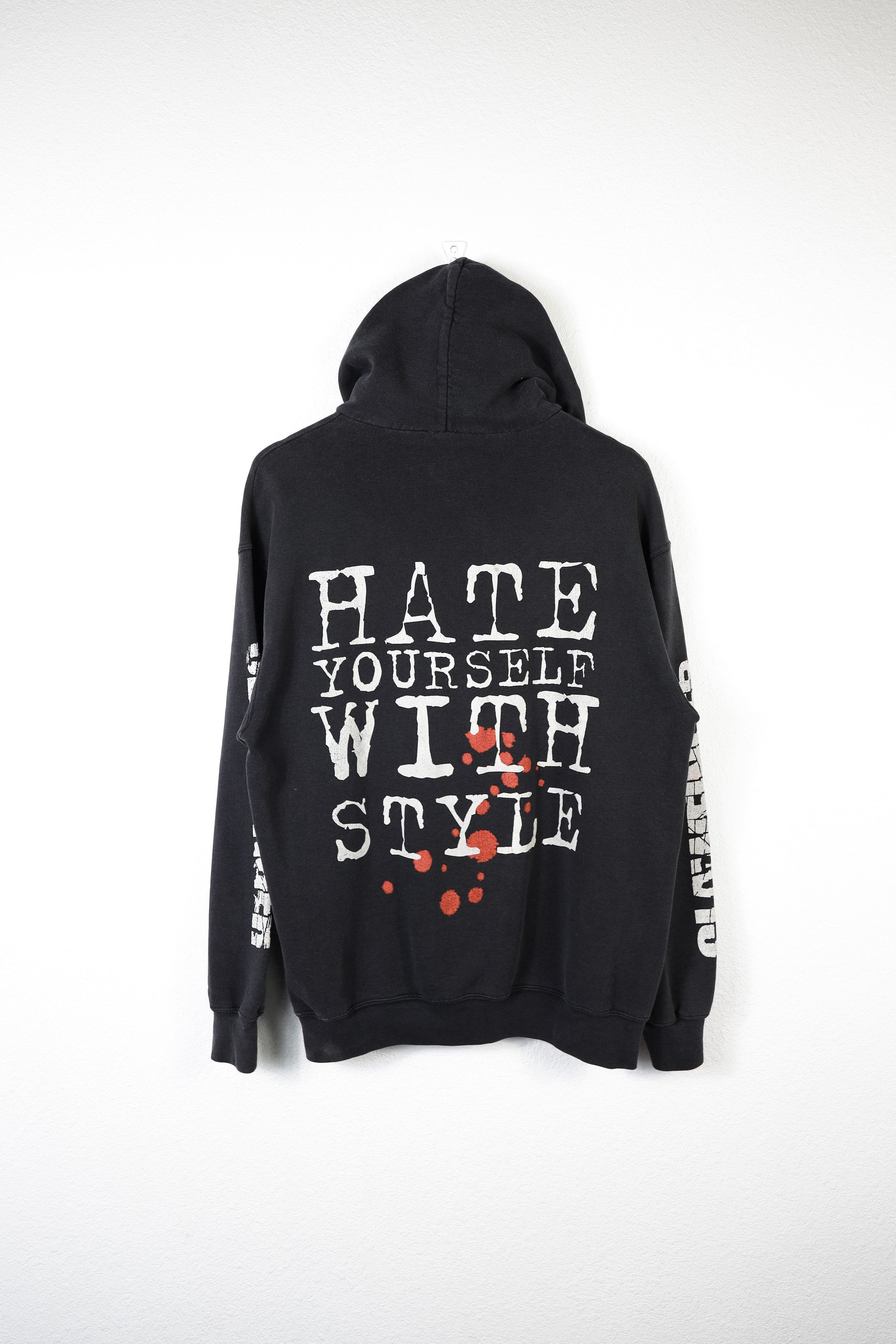 Band Tees Vintage Clawfinger Hate Yourself With Style Print Hoodie 90s Size US M / EU 48-50 / 2 - 11 Thumbnail