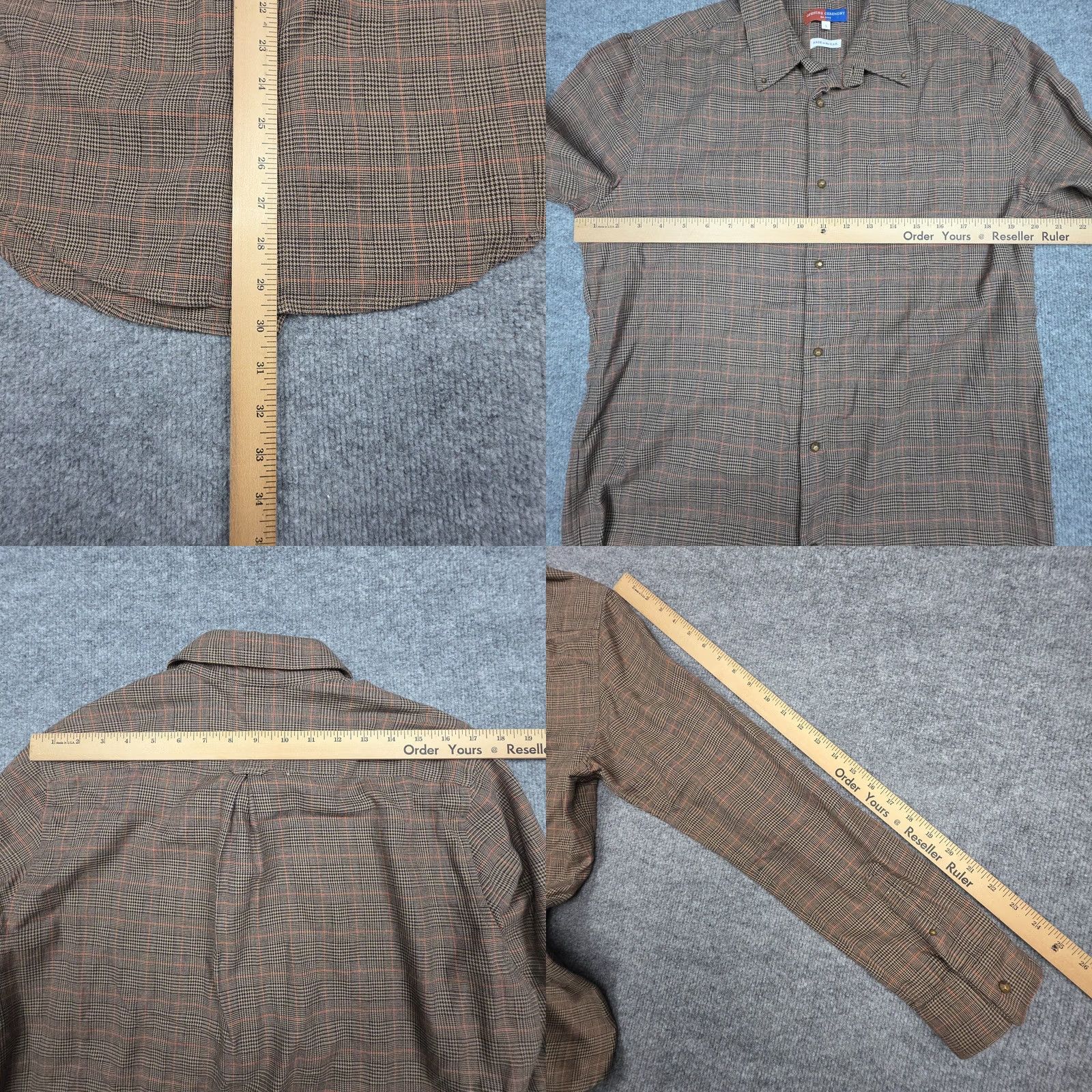 Opening Ceremony Opening Ceremony Shirt Flannel Button Up Men's Large Plaid Cotton Metal Buttons Size US L / EU 52-54 / 3 - 8 Thumbnail