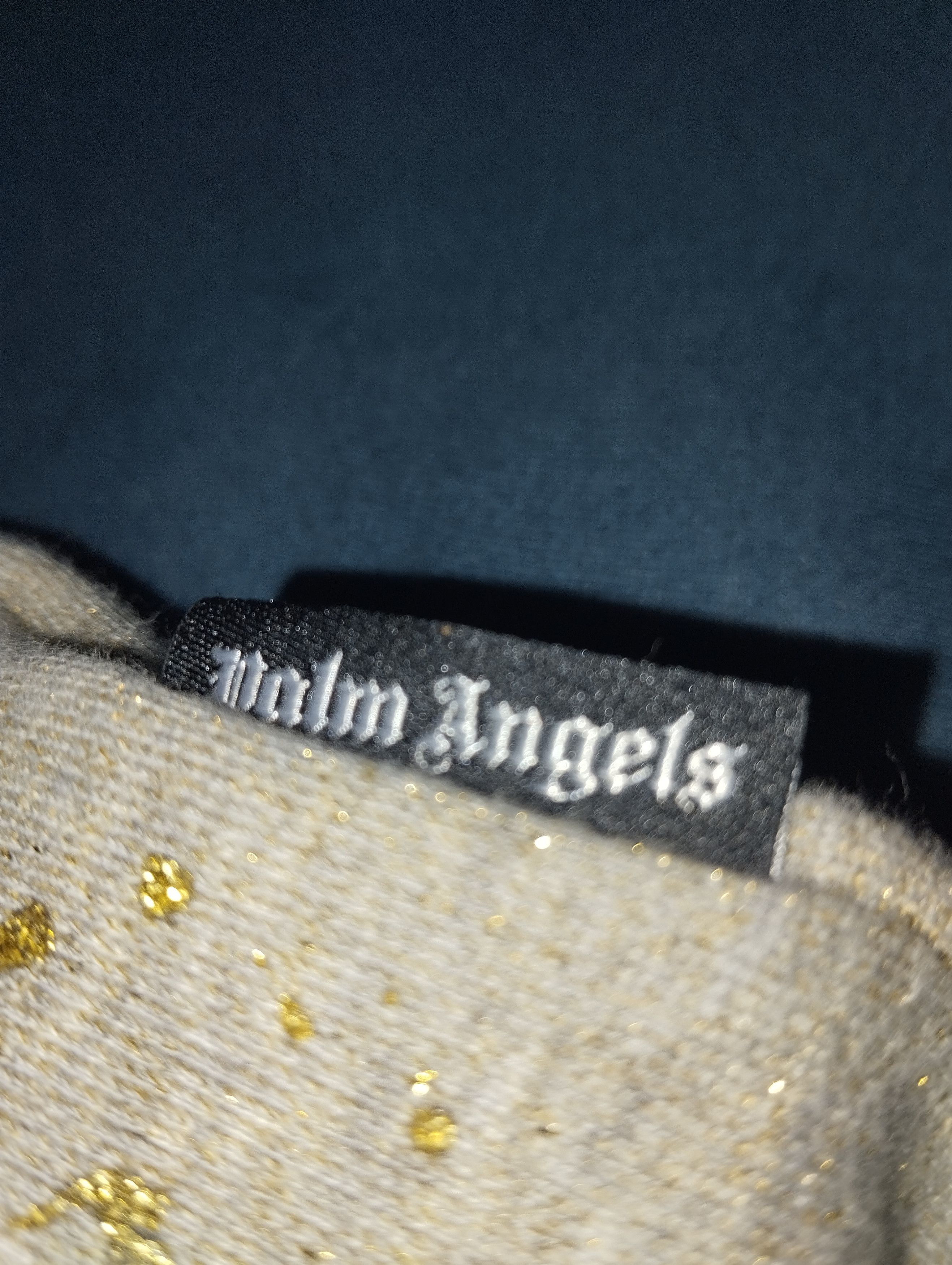 Palm Angels Palm Angels Pxp painted raw cut hoody melange grey WH Size US L / EU 52-54 / 3 - 9 Thumbnail