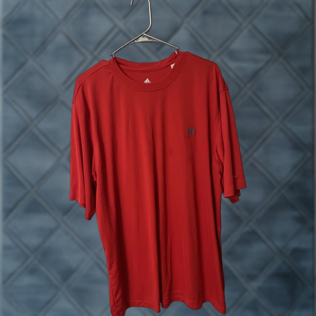 Adidas Adidas Climate Dri fit T Shirt Mens 2XL Red Casual Size US XXL / EU 58 / 5 - 1 Thumbnail