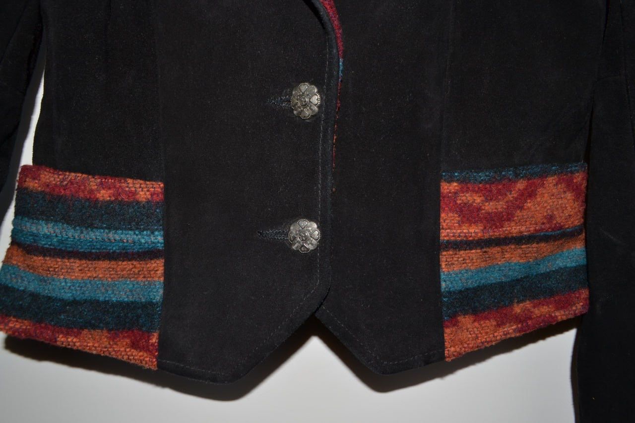 Vintage VTG Pioneer Wear Genuine Suede Leather Cowgirl Rodeo Jacket Size S / US 4 / IT 40 - 5 Thumbnail