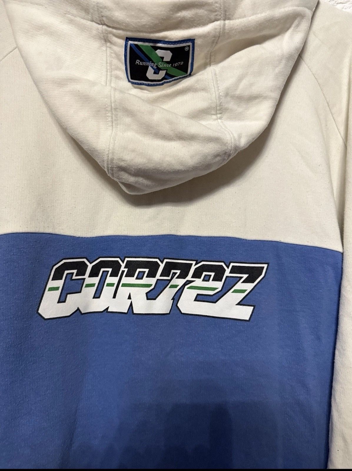 Nike Vintage Nike Cor72Z Full Zip Hoodie Cortez Huge Logo Sz L Size US L / EU 52-54 / 3 - 9 Thumbnail