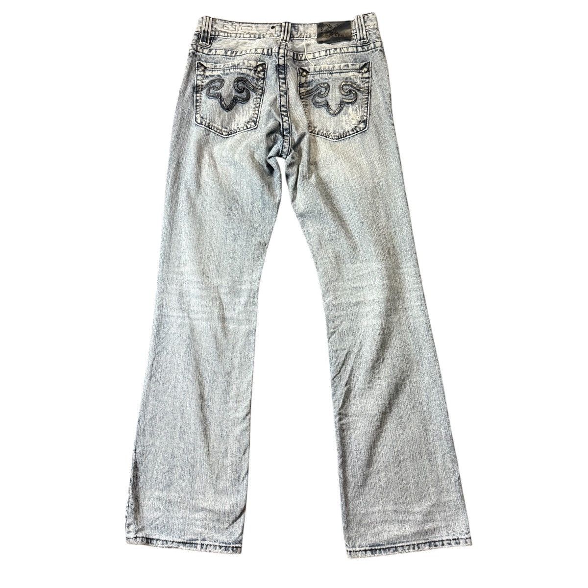 Affliction × If Six Was Nine 🔥🇯🇵 Japanese Seditionaries Bootcut Crash Denim Size US 32 / EU 48 - 2 Thumbnail