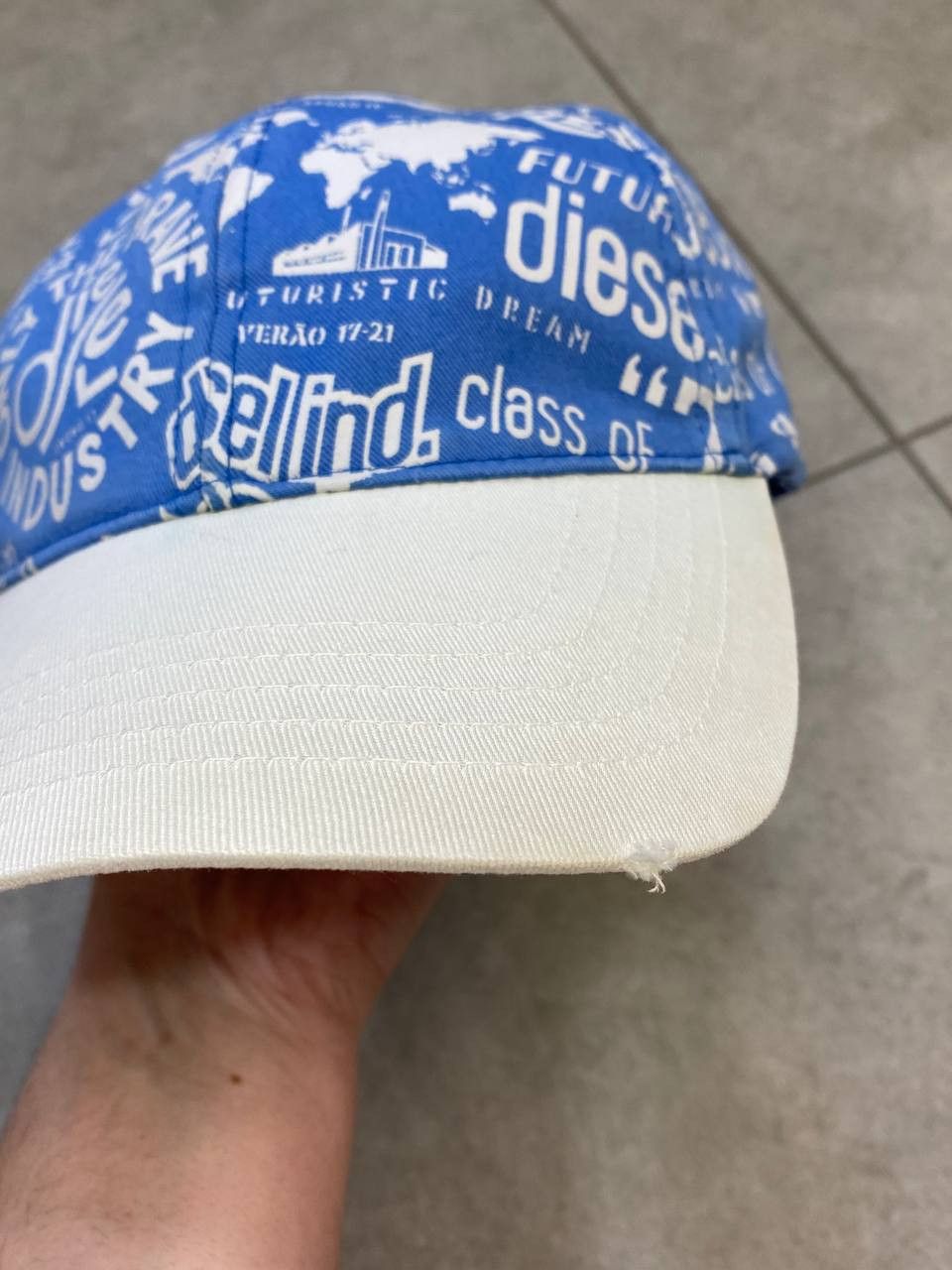 Diesel Vintage Diesel Y2K Logos Print Cap Hat Size ONE SIZE - 9 Thumbnail