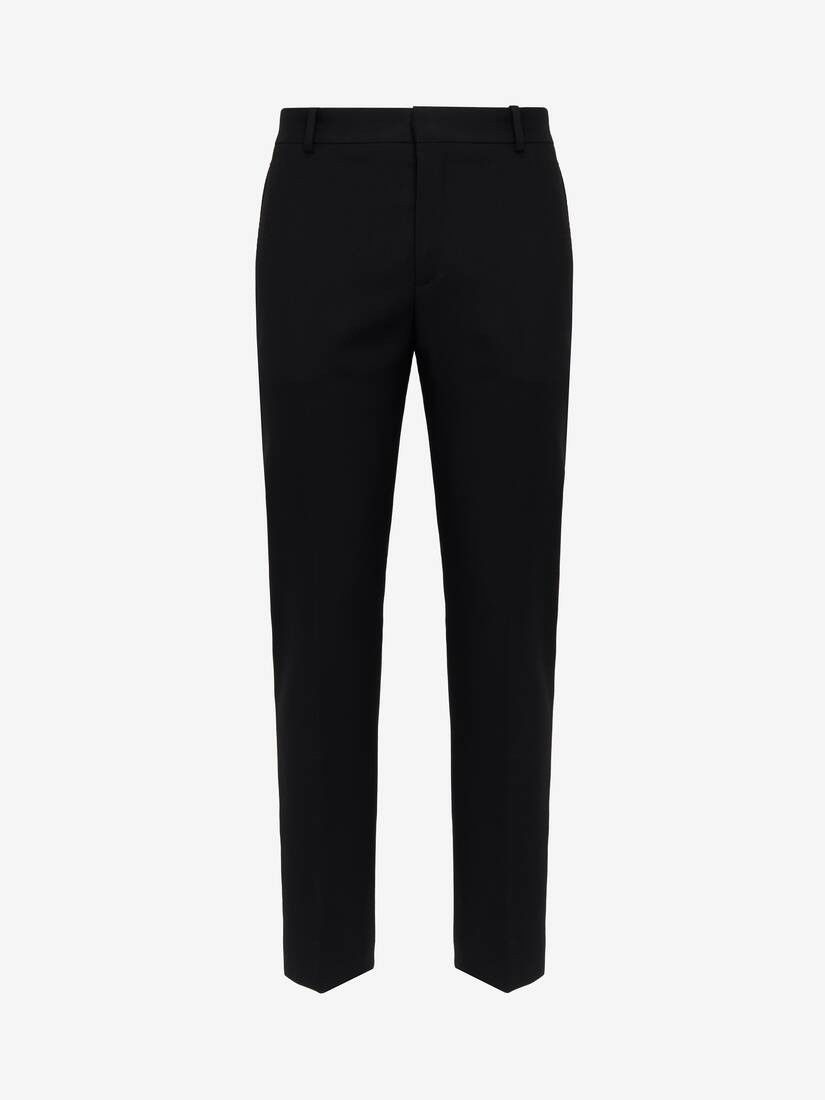 Alexander McQueen o1w1db10725 Tailored Cigarette Trousers in Black Size US 32 / EU 48 - 1 Thumbnail
