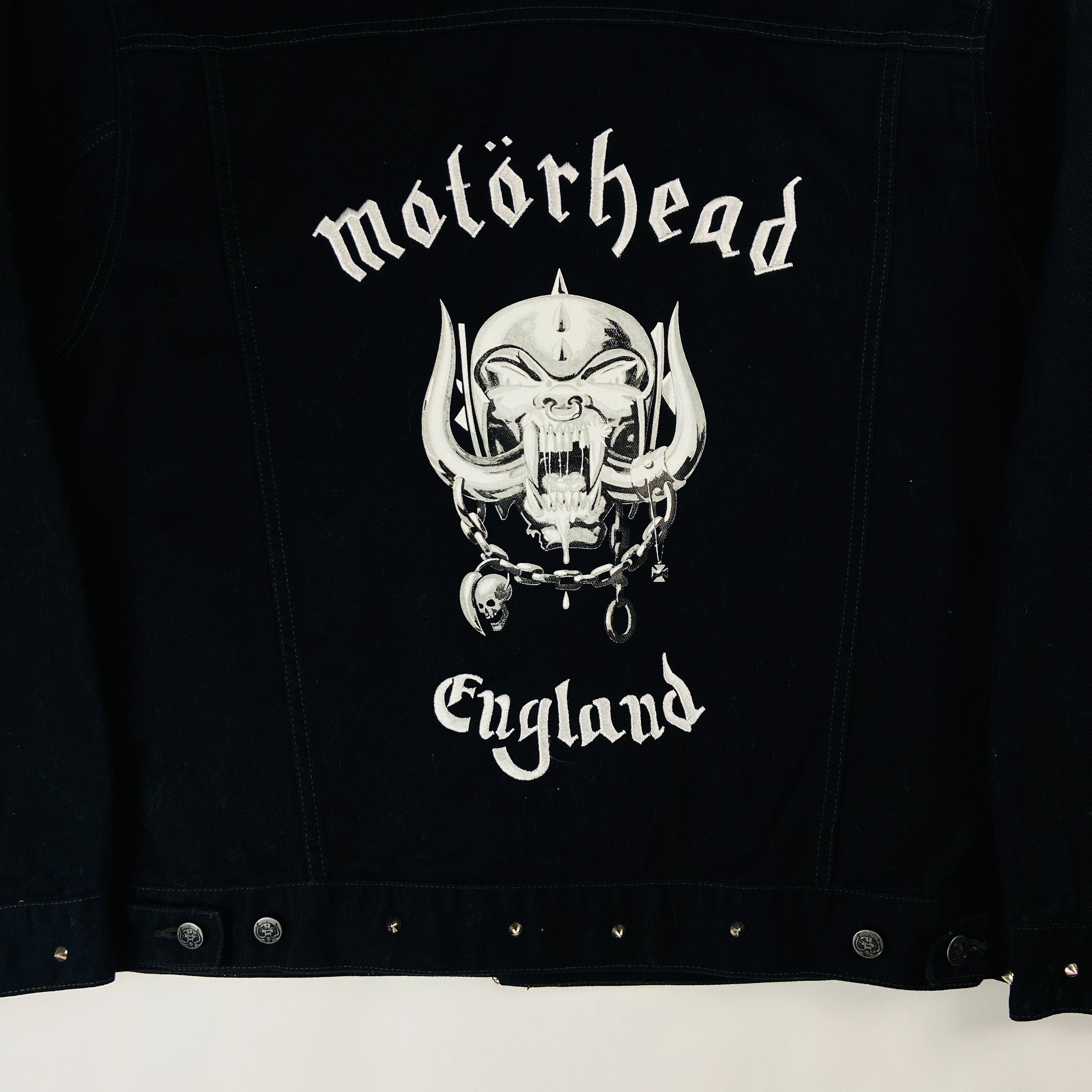 Vintage 2003s MOTORHEAD EXTRA RARE DENIM JACKET - № 2128 Size US L / EU 52-54 / 3 - 6 Thumbnail