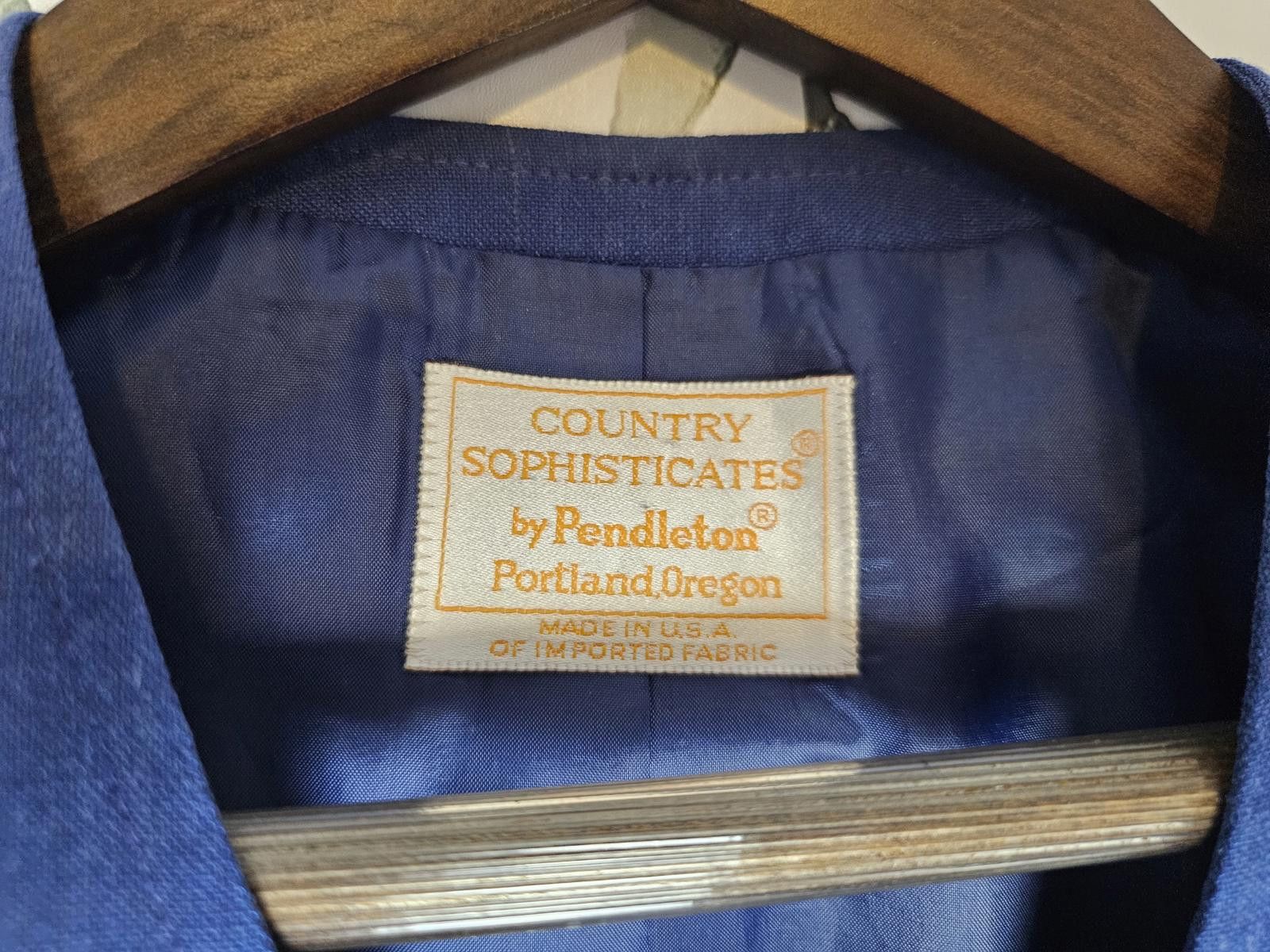 Pendleton Pendleton Jacket Blue Womens Size 10 Country Sophisticates Size L / US 10 / IT 46 - 3 Thumbnail