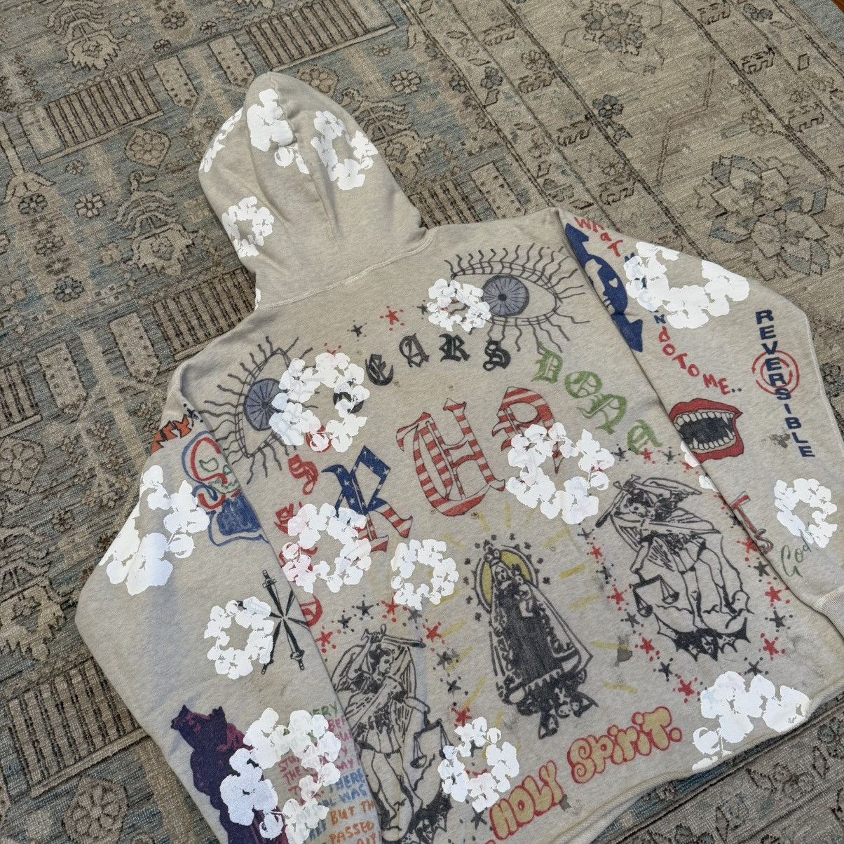 DENIM TEARS × Saint Michael Graffiti Hoodie Size US L / EU 52-54 / 3 - 9 Thumbnail