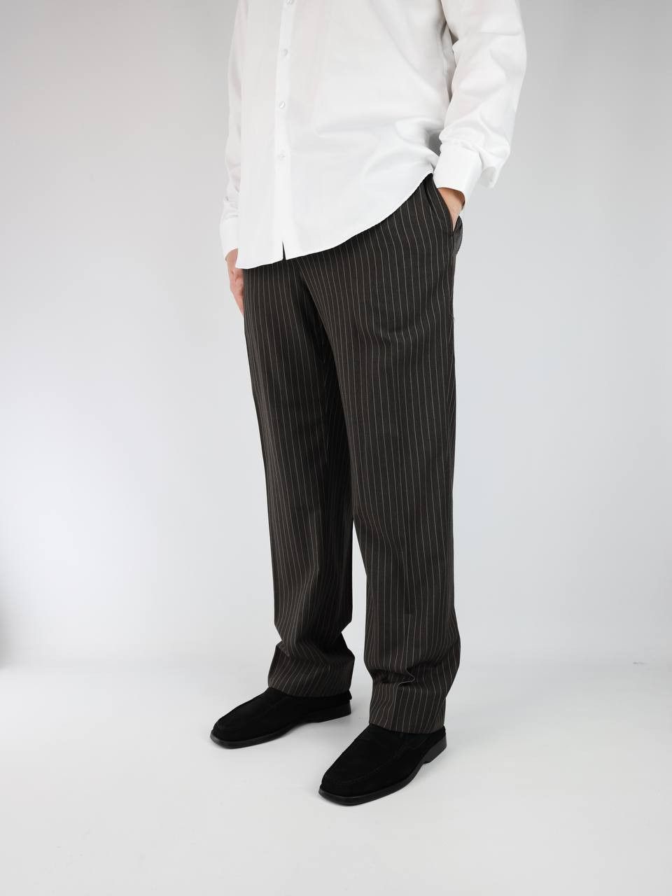 Pal Zileri PAL ZILERI Striped wool pants Size US 36 / EU 52 - 2 Thumbnail