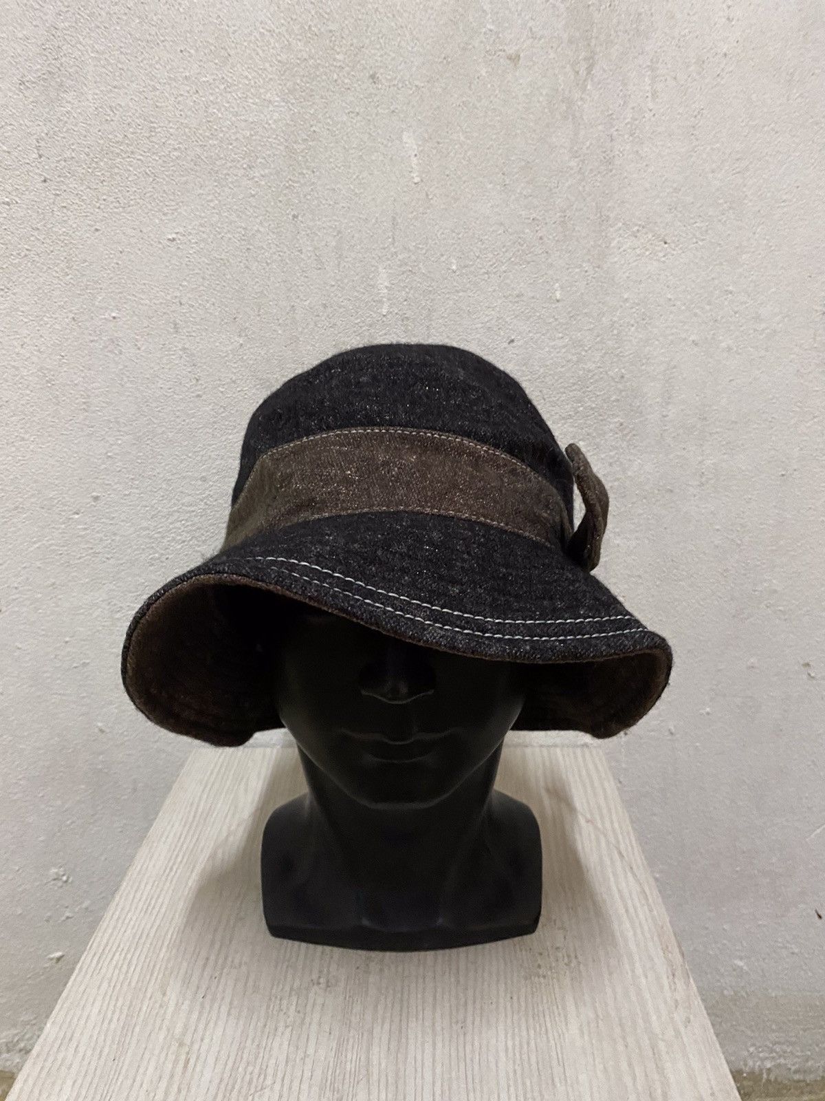 Japanese Brand × Vintage Japanese Brand Plain Bucket Hat Size ONE SIZE - 2 Thumbnail