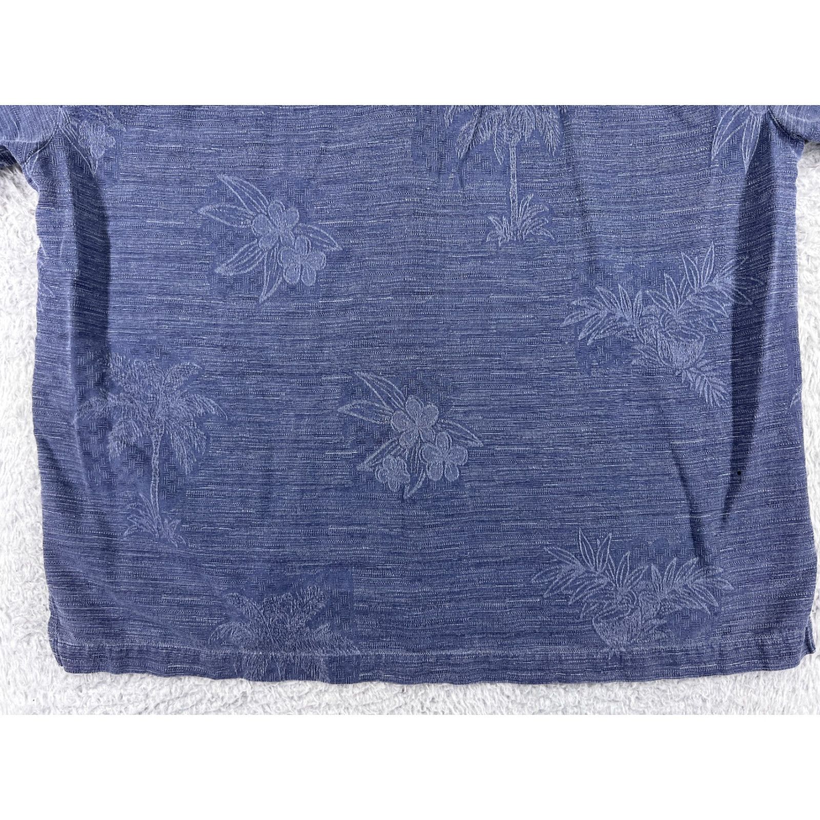 Vintage Jamaica Jaxx Shirt Mens Large Blue Floral Palm Tree Hawaiian Button Up 100% Silk Size US L / EU 52-54 / 3 - 5 Thumbnail