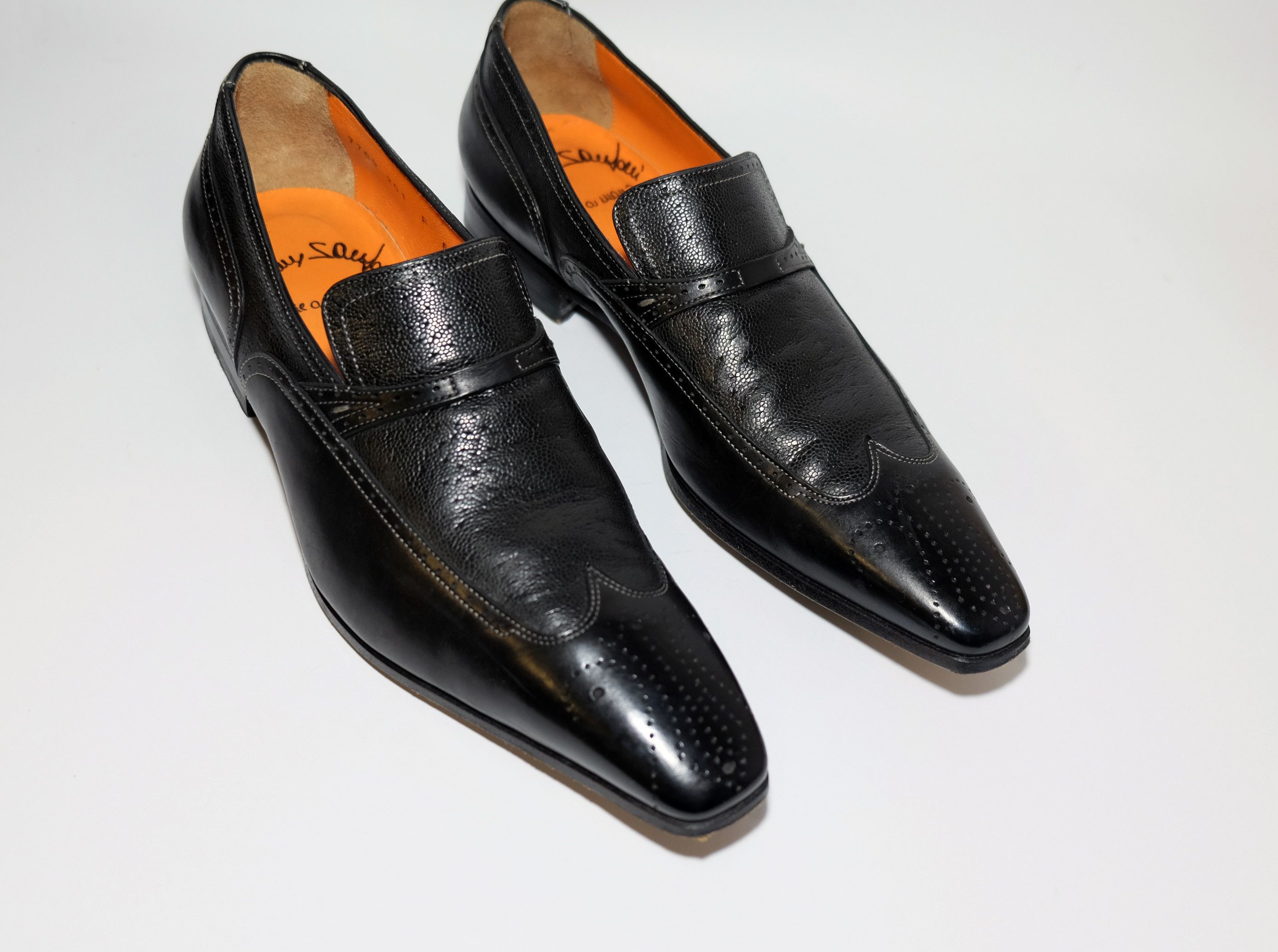 Santoni Santoni Leather Loafers Size US 7.5 / EU 40-41 - 2 Thumbnail