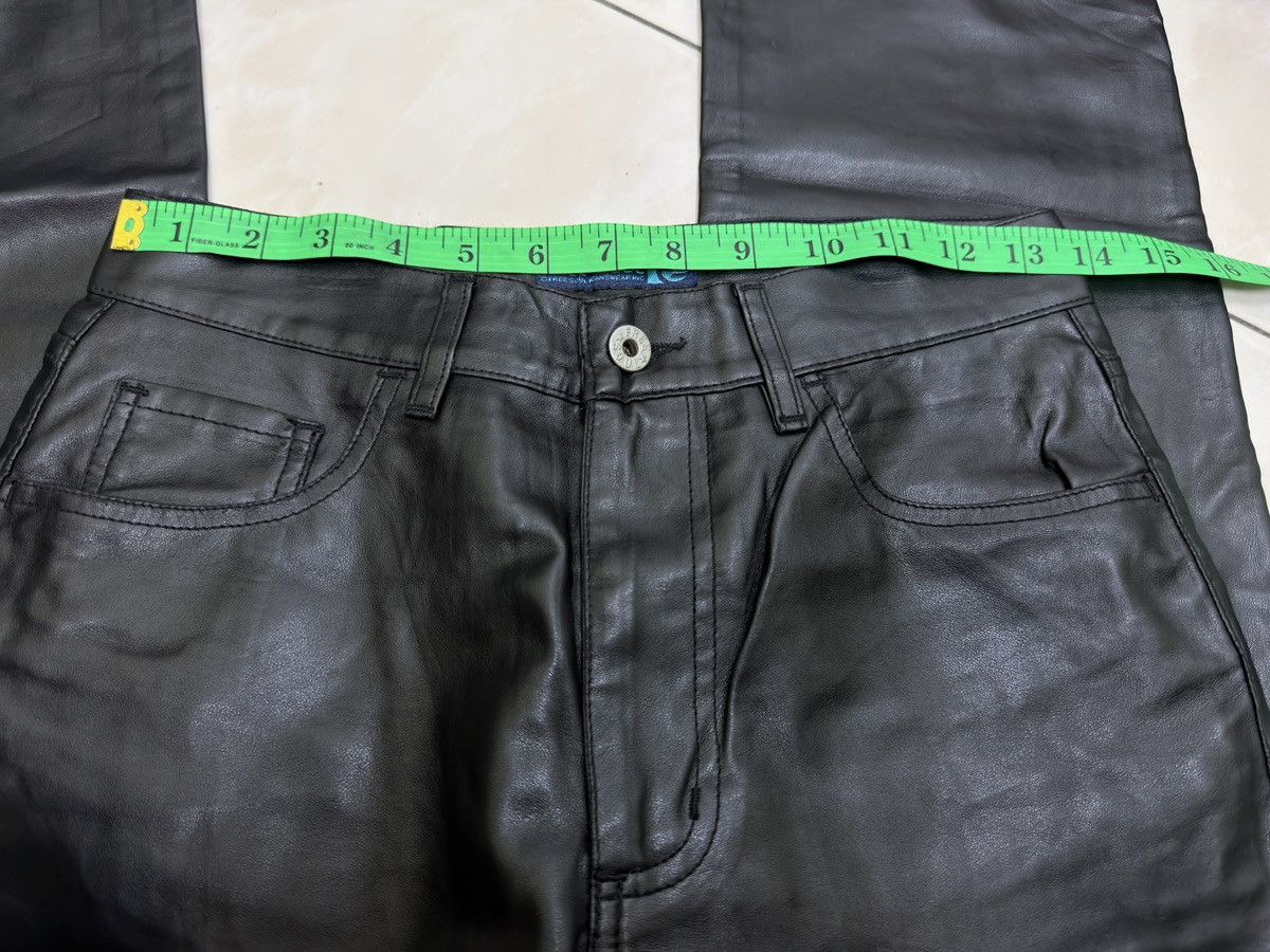Vintage Freesoul Vintage PVC Pants Black Glossy Italian Designer Y2K Size US 26 / EU 42 - 17 Thumbnail