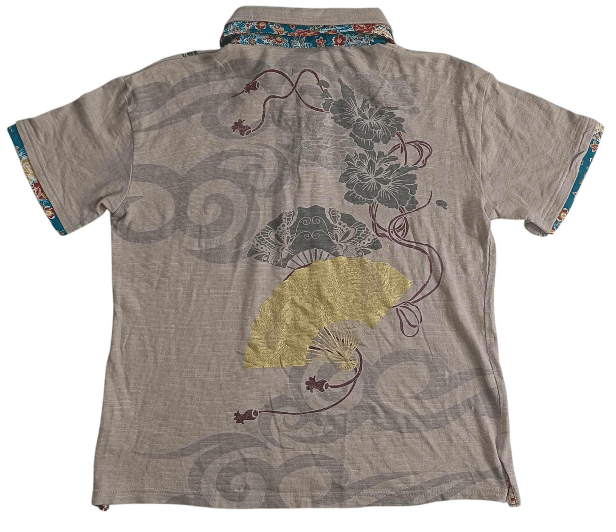 Bullet Noise × Japanese Brand Collar Shirt Japanese Sensu Vintage Size US M / EU 48-50 / 2 - 2 Thumbnail