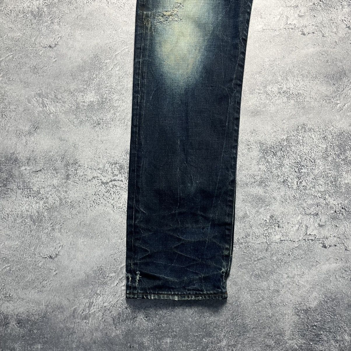 G-Star Vintage G-Star RAW 3301 Low Tapered Distressed Denim Jeans Size US 38 / EU 54 - 5 Thumbnail
