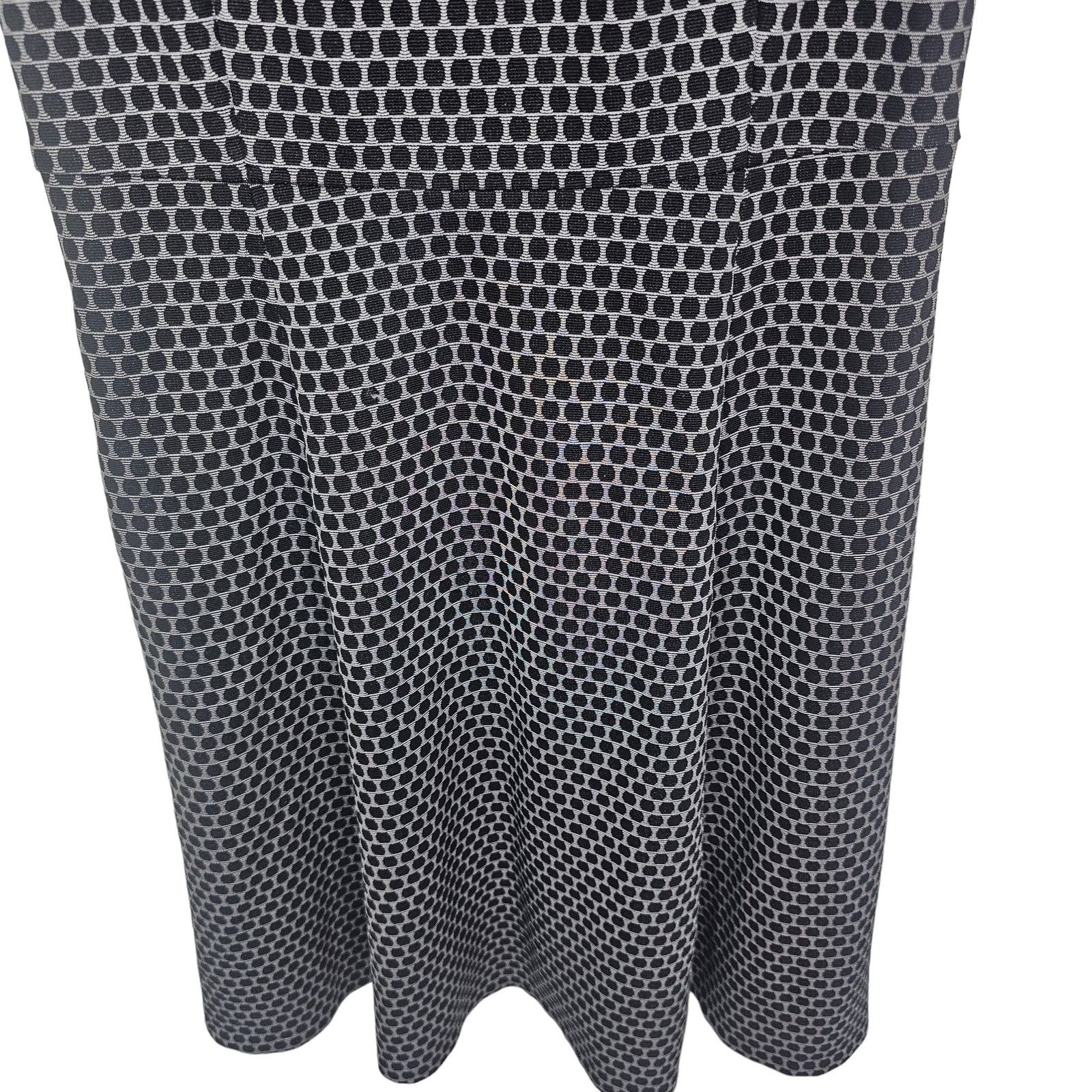 Theory Theory Womens Trekana Compas Knit Fit Flare Sz 6 Polka Dot Size M / US 6-8 / IT 42-44 - 4 Thumbnail