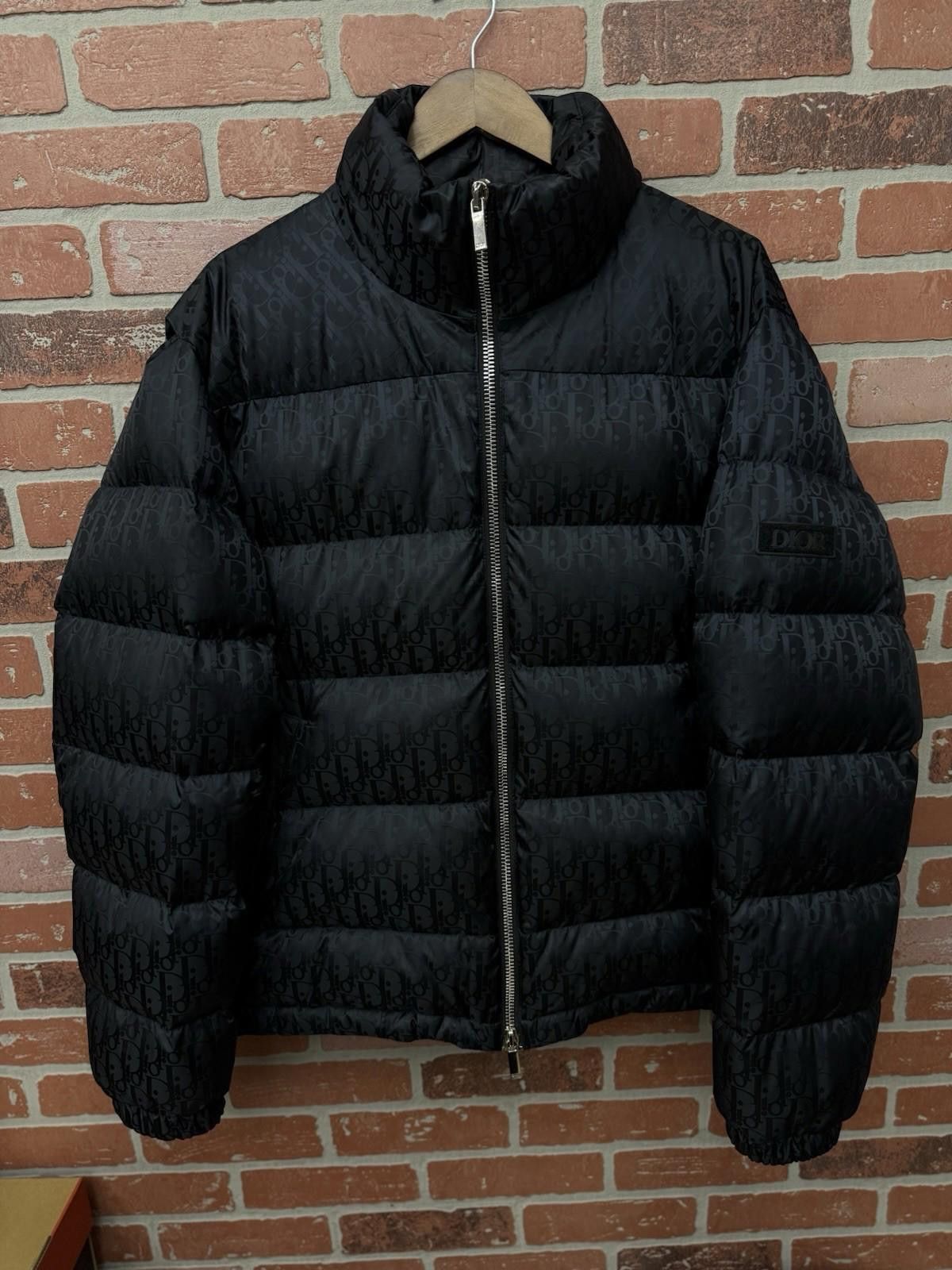 Dior Dior Mens Oblique Down Puffer Jacket - Black Size 54 Size US L / EU 52-54 / 3 - 1 Thumbnail