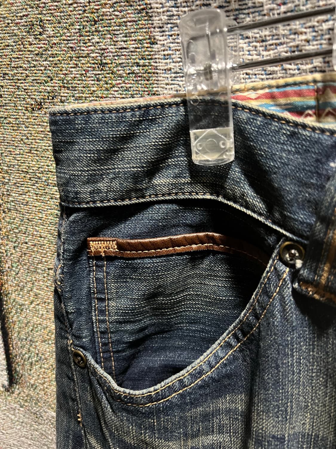 Edwin (SOLD OUT)Edwin medium blue western damage denim pants Size US 32 / EU 48 - 3 Thumbnail
