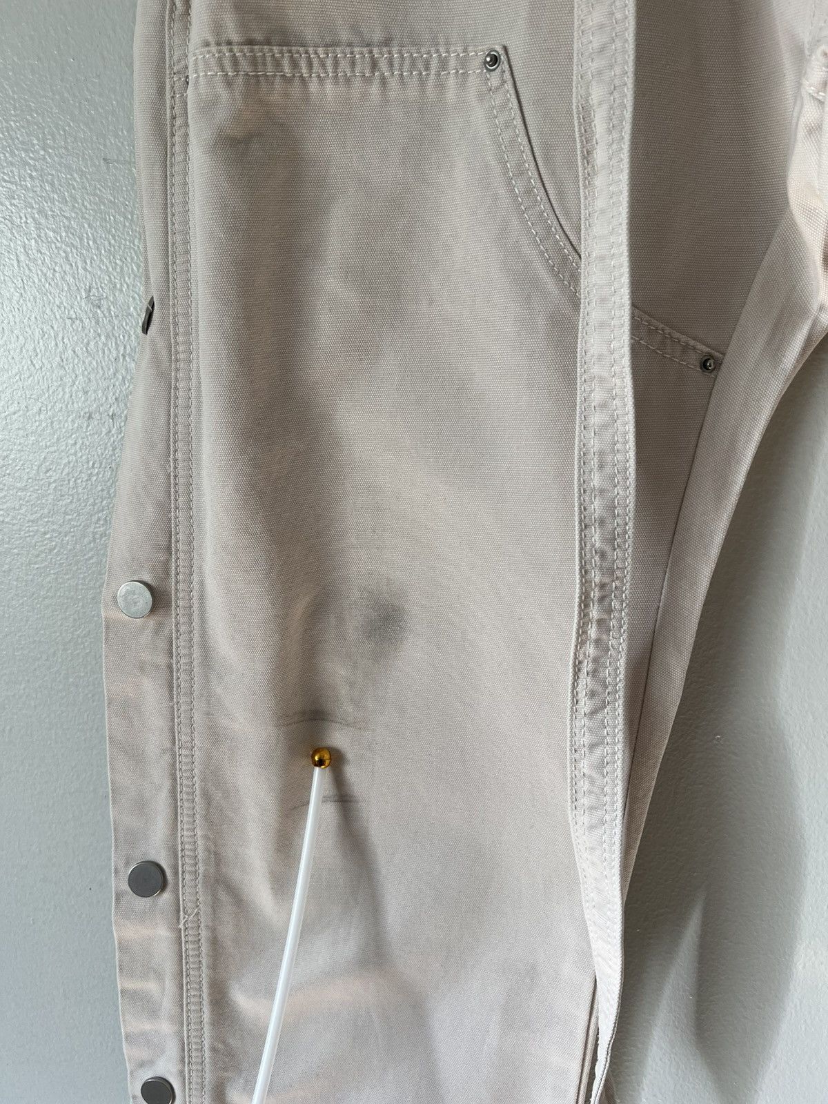 MNML MNML double knee jeans in off-white Size US 33 - 2 Thumbnail
