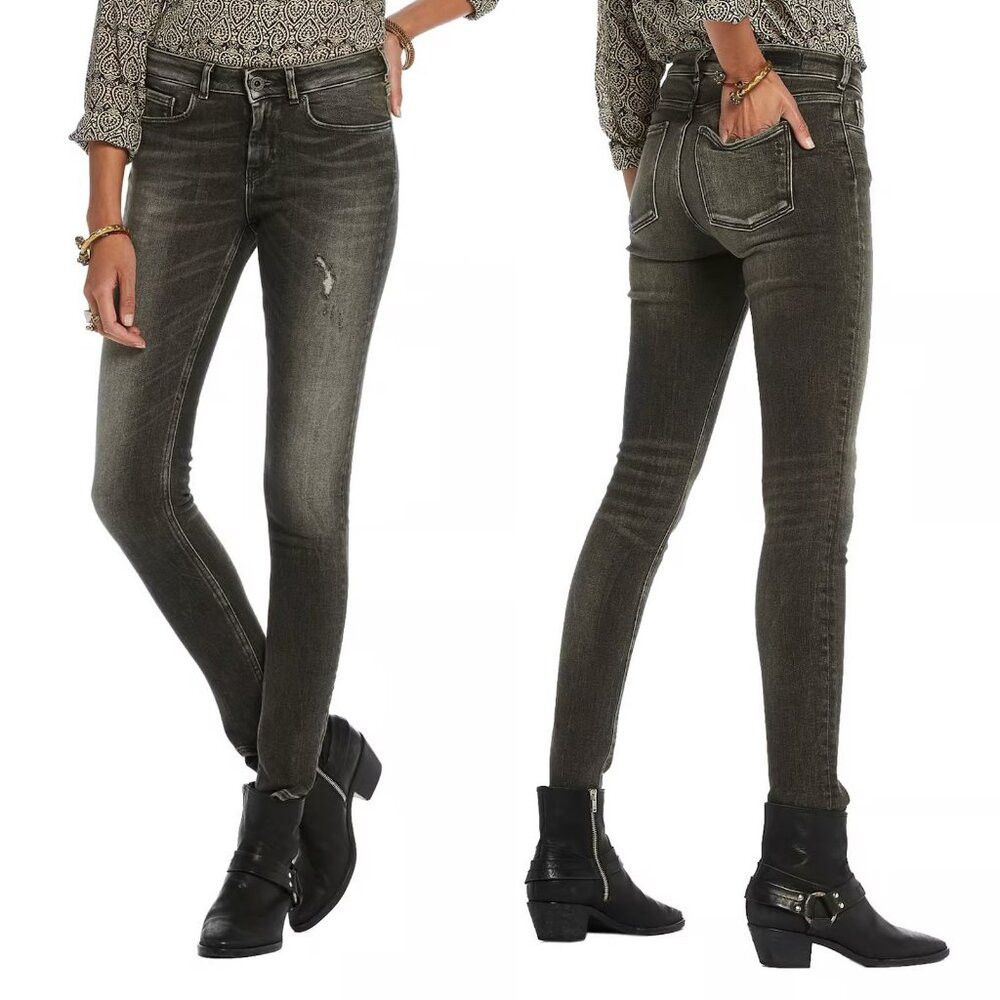 Scotch & Soda Scotch & Soda Black La Bohemienne Mid Rise Skinny Jeans Siz Size 31" - 1 Thumbnail