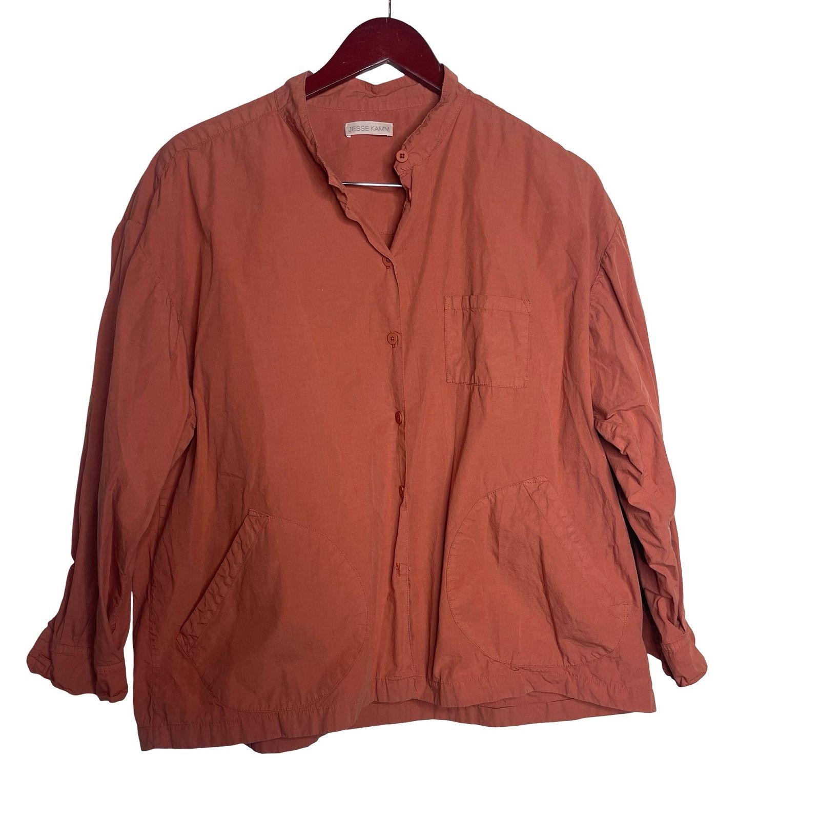 Jesse Kamm Jesse Kamm Okuda Shirt in terracotta clay sz XS S Size S / US 4 / IT 40 - 1 Thumbnail